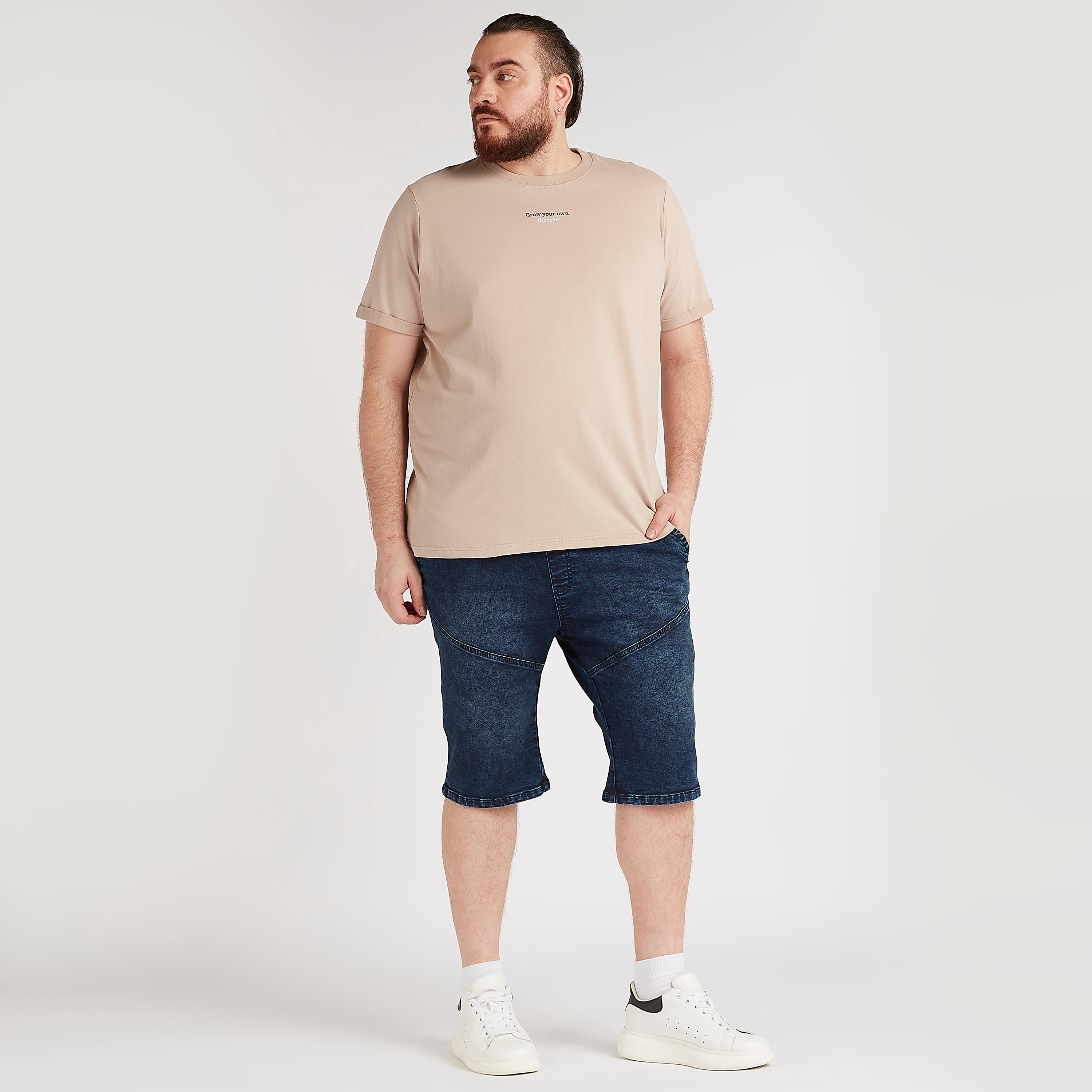 Printed T-shirt with Short Sleeves and Crew Neck-men-clothing-tshirtsandpolos-tshirts-image-3
