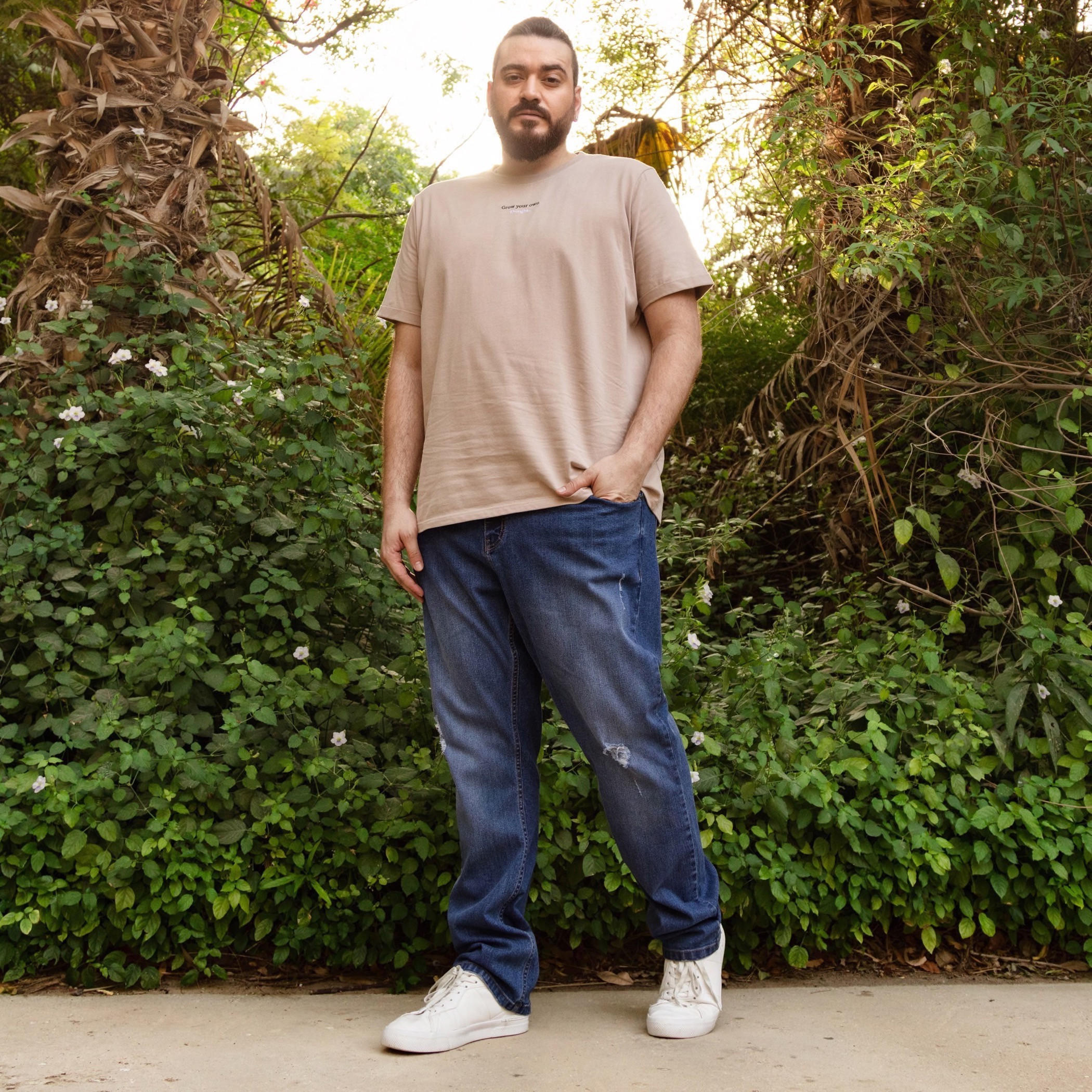 Printed T-shirt with Short Sleeves and Crew Neck-men-clothing-tshirtsandpolos-tshirts-image-1