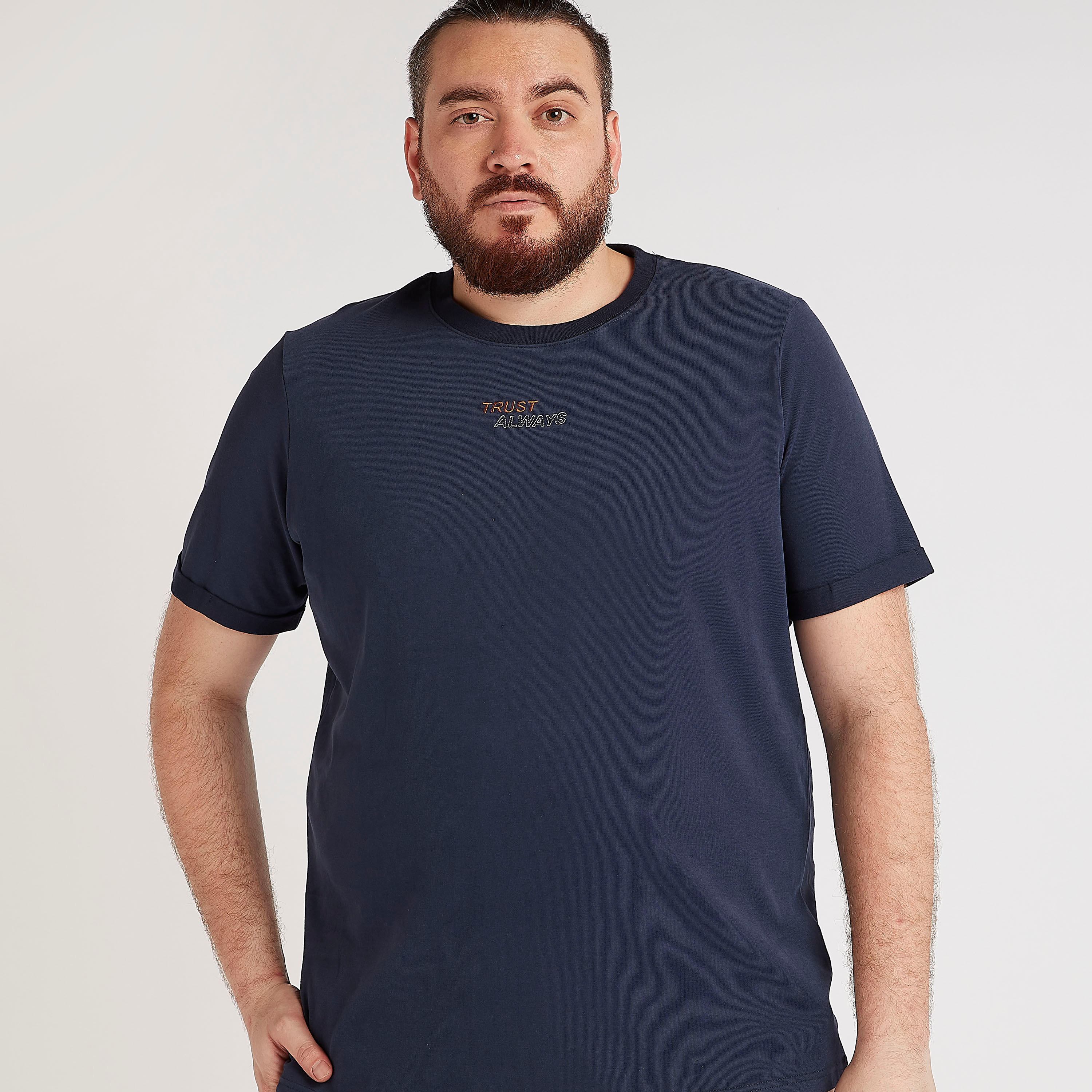 Printed T-shirt with Short Sleeves and Crew Neck-men-clothing-tshirtsandpolos-tshirts-image-1