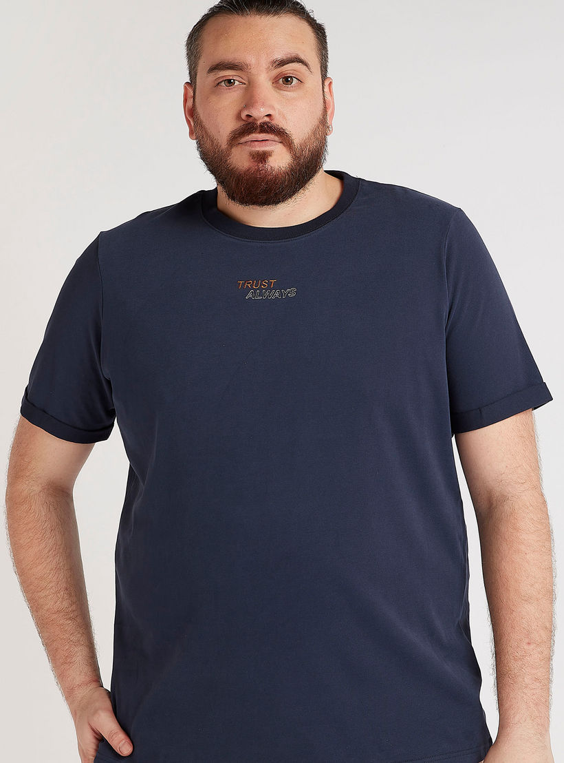 Printed T-shirt with Short Sleeves and Crew Neck-men-clothing-tshirtsandpolos-tshirts-image-1
