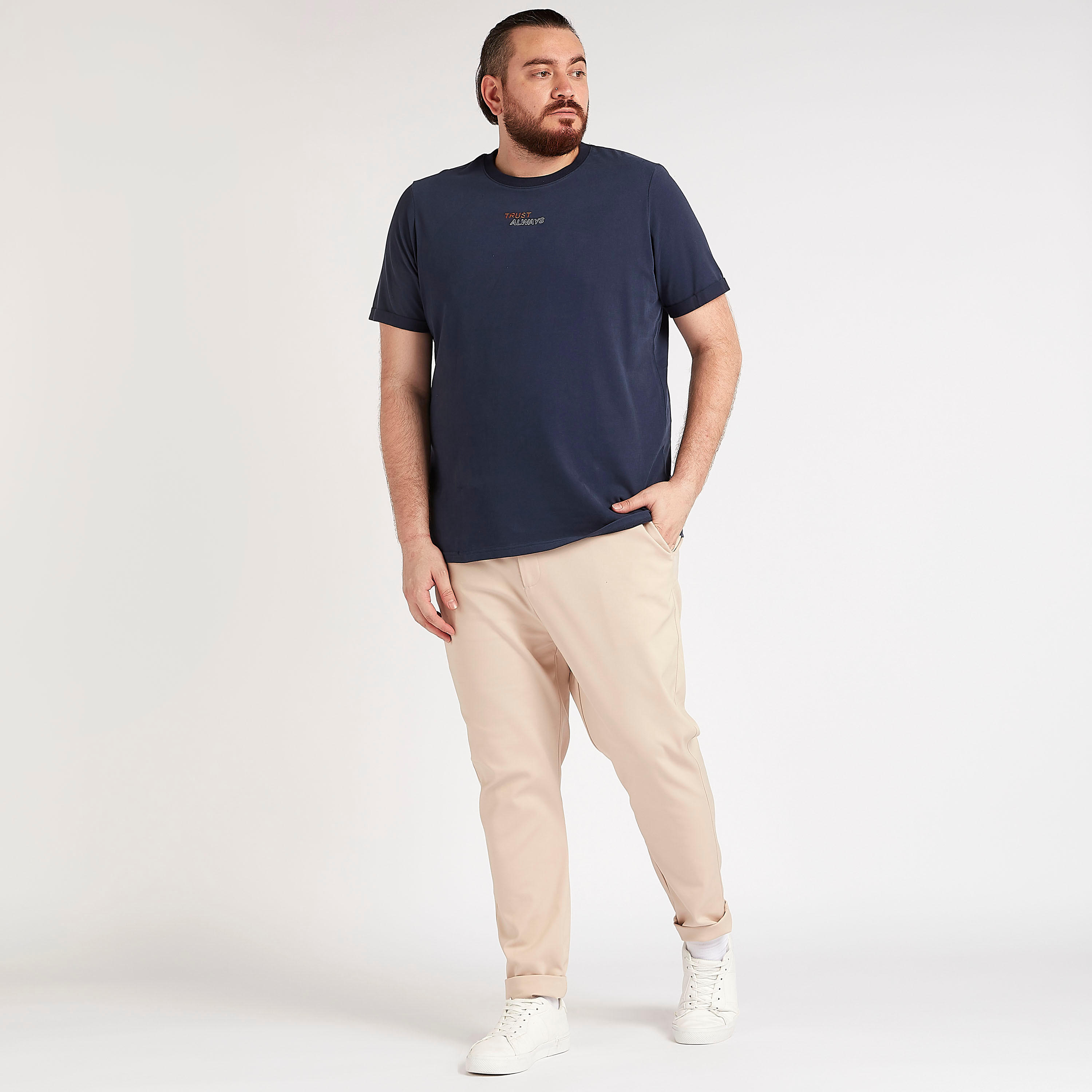 Printed T-shirt with Short Sleeves and Crew Neck-men-clothing-tshirtsandpolos-tshirts-image-2