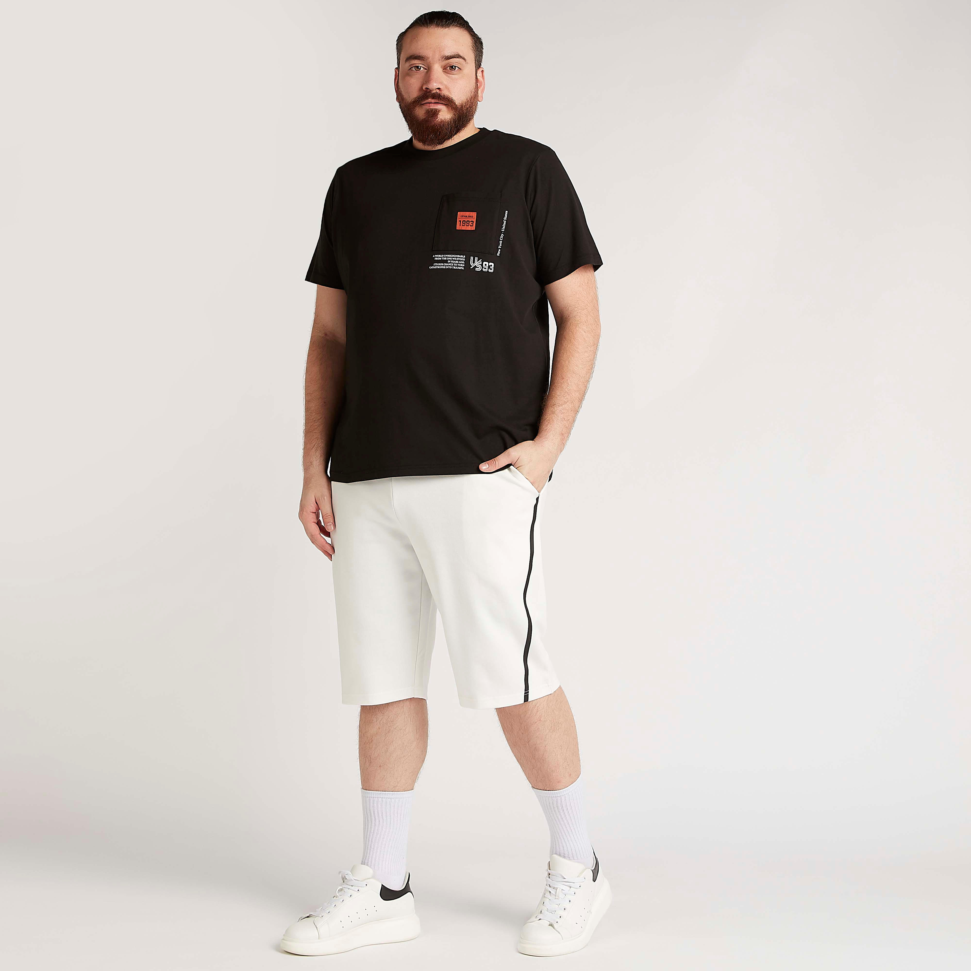 Printed T-shirt with Short Sleeves and Crew Neck-men-clothing-tshirtsandpolos-tshirts-image-2