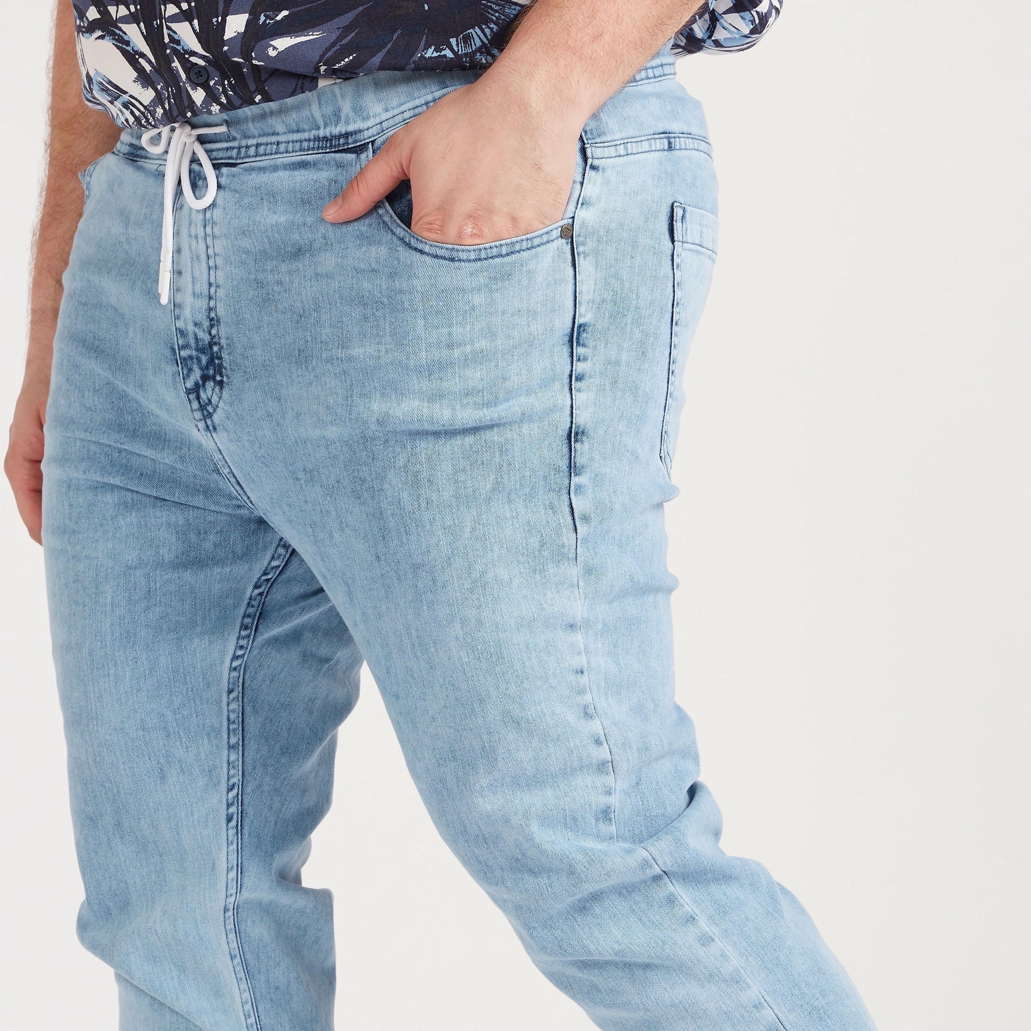 Solid Mid-Rise Denim Joggers with Drawstring Closure-men-clothing-bottoms-jeans-image-3
