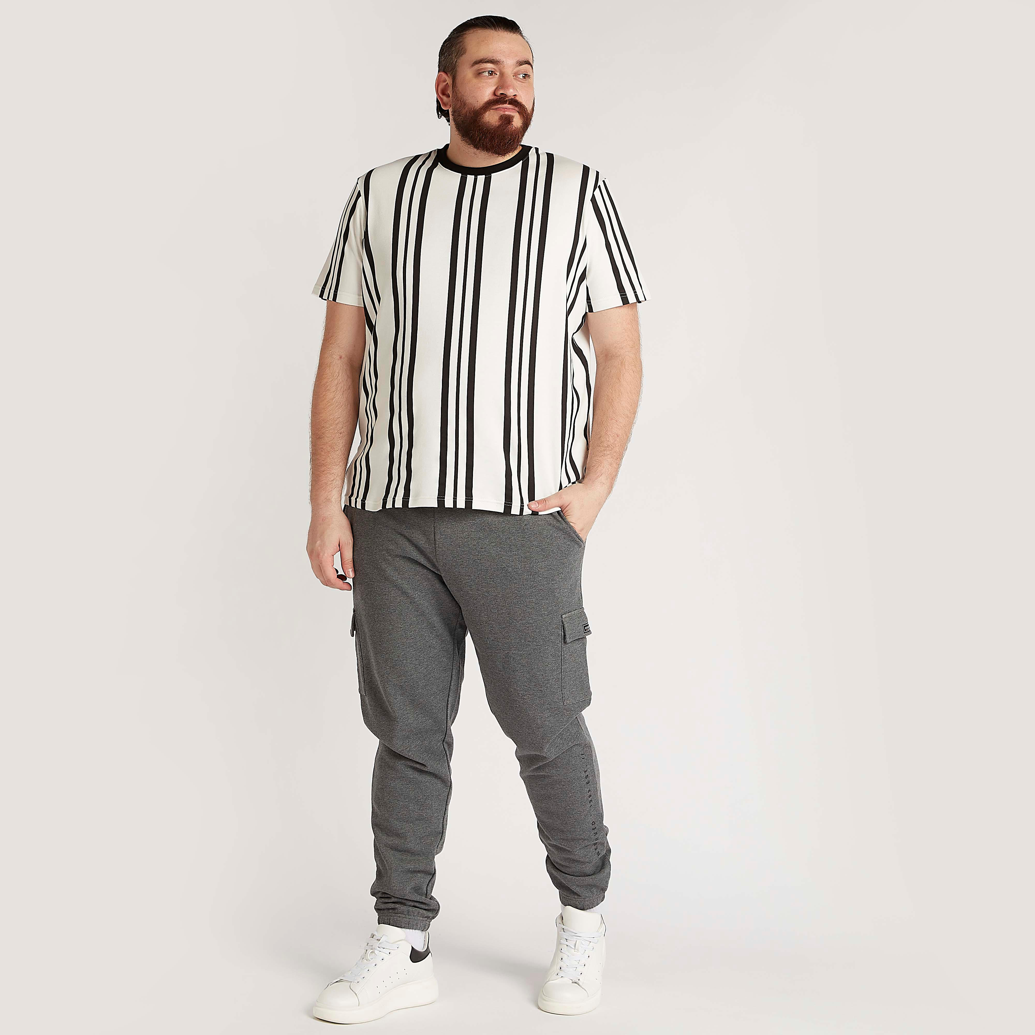 Striped T-shirt with Short Sleeves and Crew Neck-men-clothing-tshirtsandpolos-tshirts-image-5