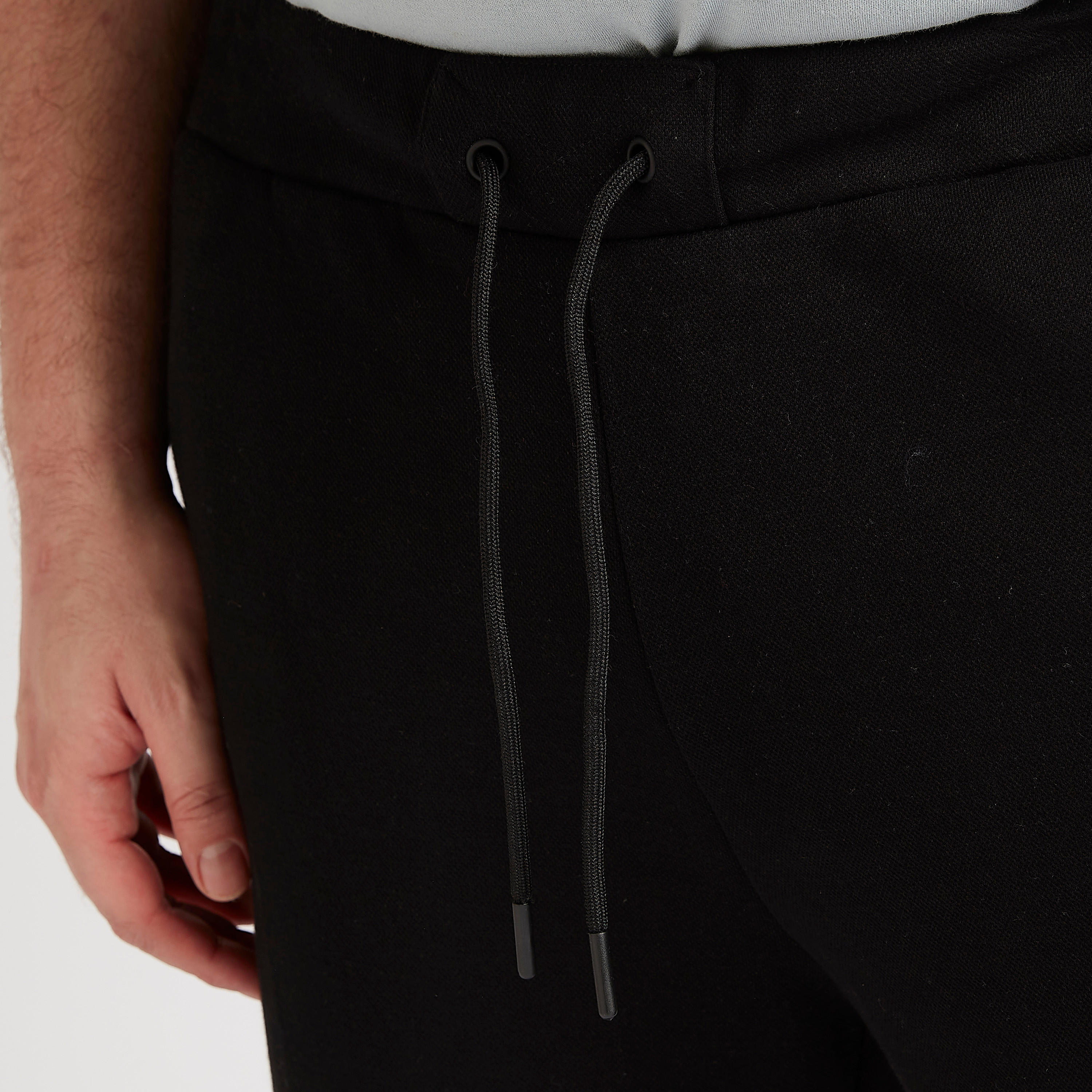 Solid Tape Detailed Joggers with Drawstring Closure-men-clothing-bottoms-joggers-image-4