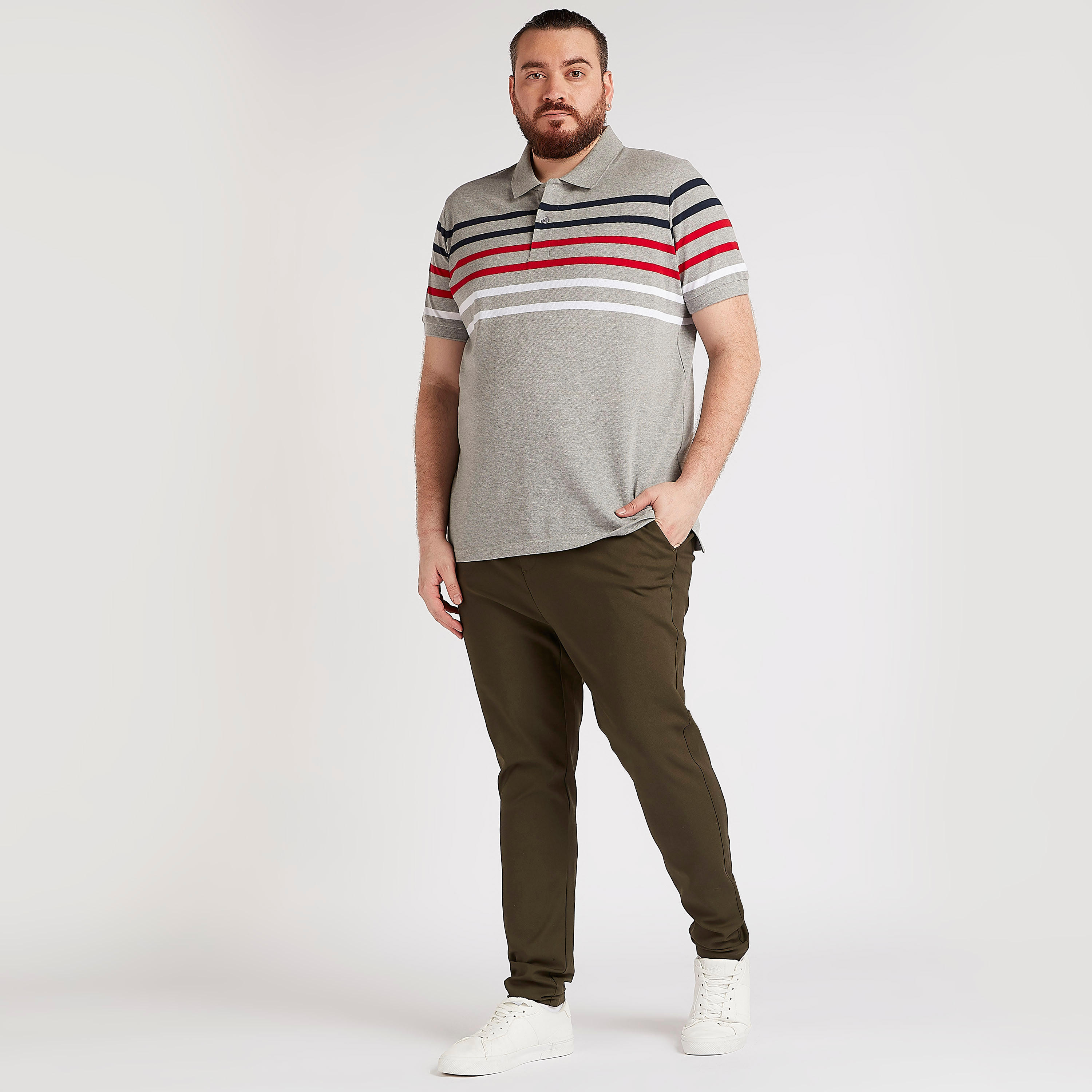 تيشيرت بولو مخطّط بأكمام قصيرة-men-clothing-tshirtsandpolos-polos-image-2