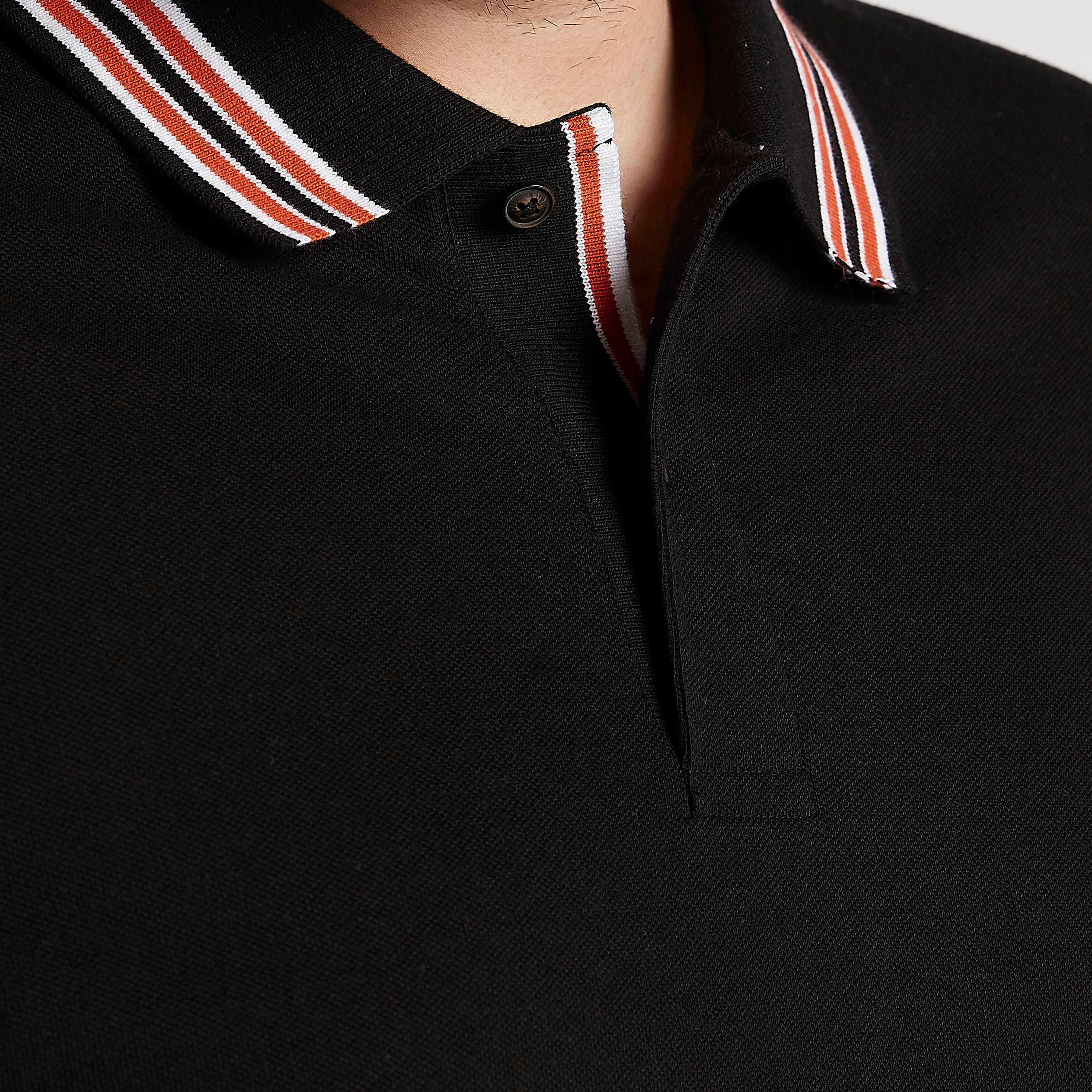 تيشيرت بولو سادة بأكمام قصيرة-men-clothing-tshirtsandpolos-polos-image-4