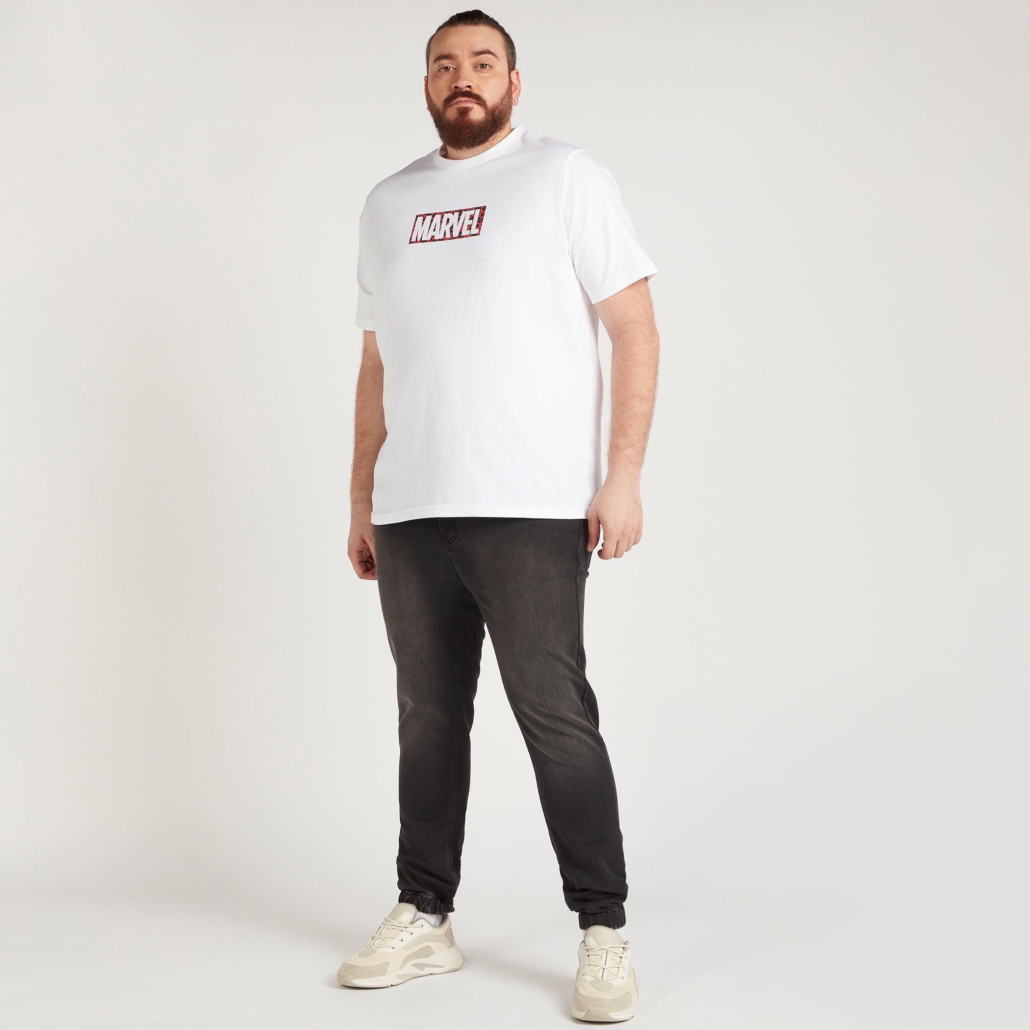 Solid Mid-Rise Denim Joggers with Drawstring Closure-men-clothing-bottoms-joggers-image-2