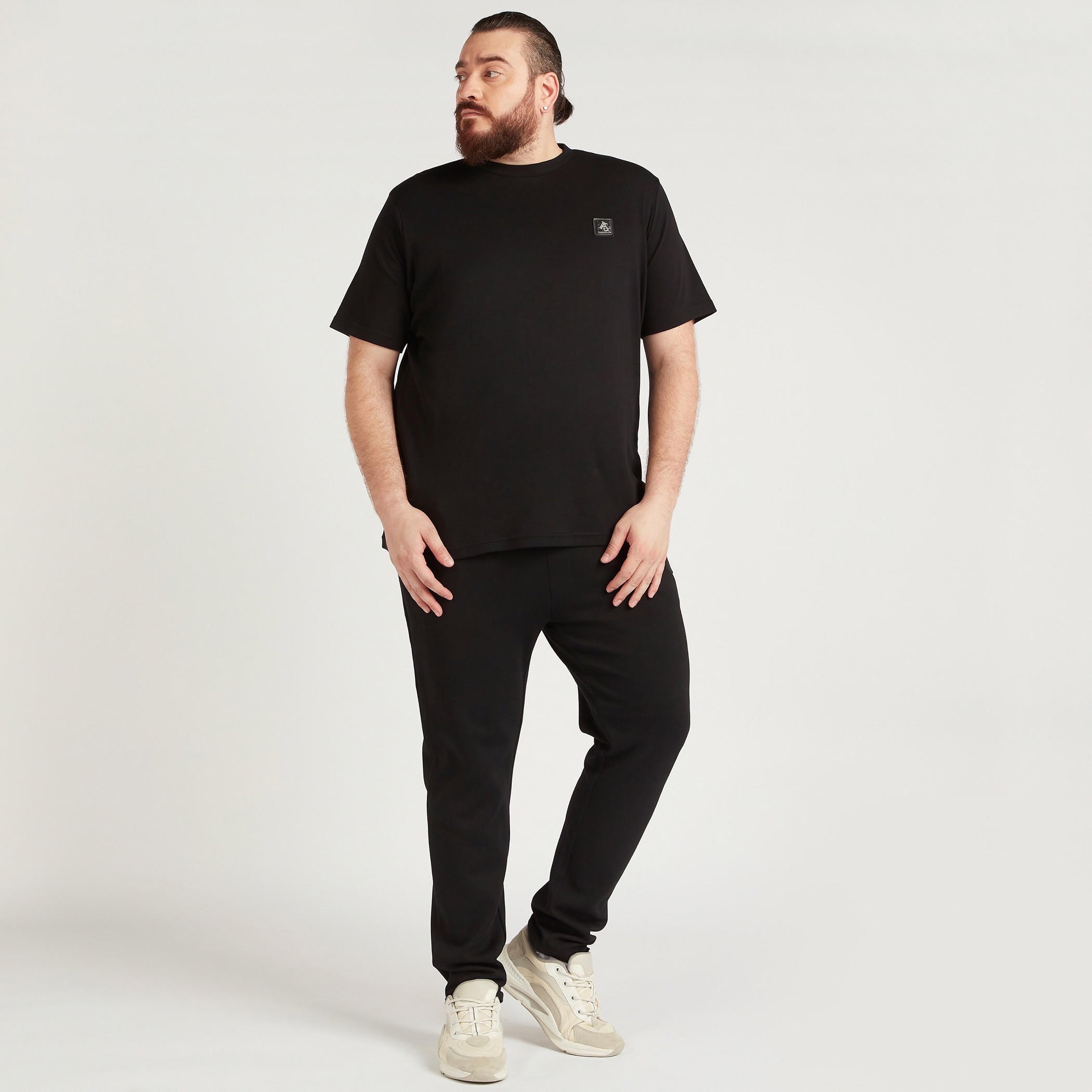 Solid High-Rise Joggers with Drawstring Closure-men-clothing-bottoms-joggers-image-5