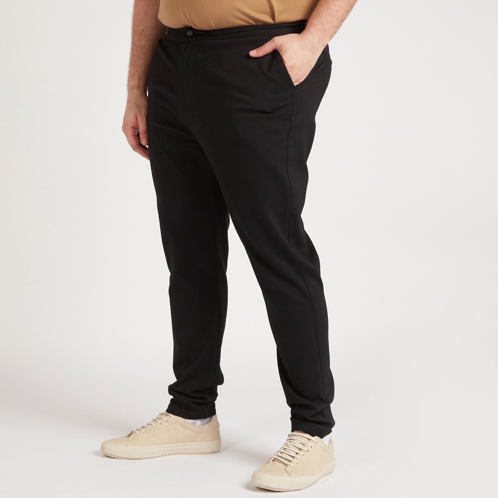 Solid Mid-Rise Chino Pants with Button Closure-men-clothing-bottoms-trousersandchinos-trousers-image-1