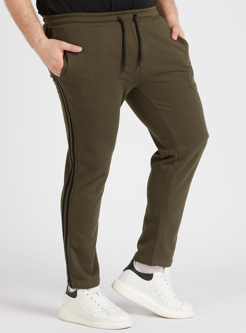 بنطلون رياضي سادة برباط إغلاق-men-clothing-bottoms-joggers-image-5