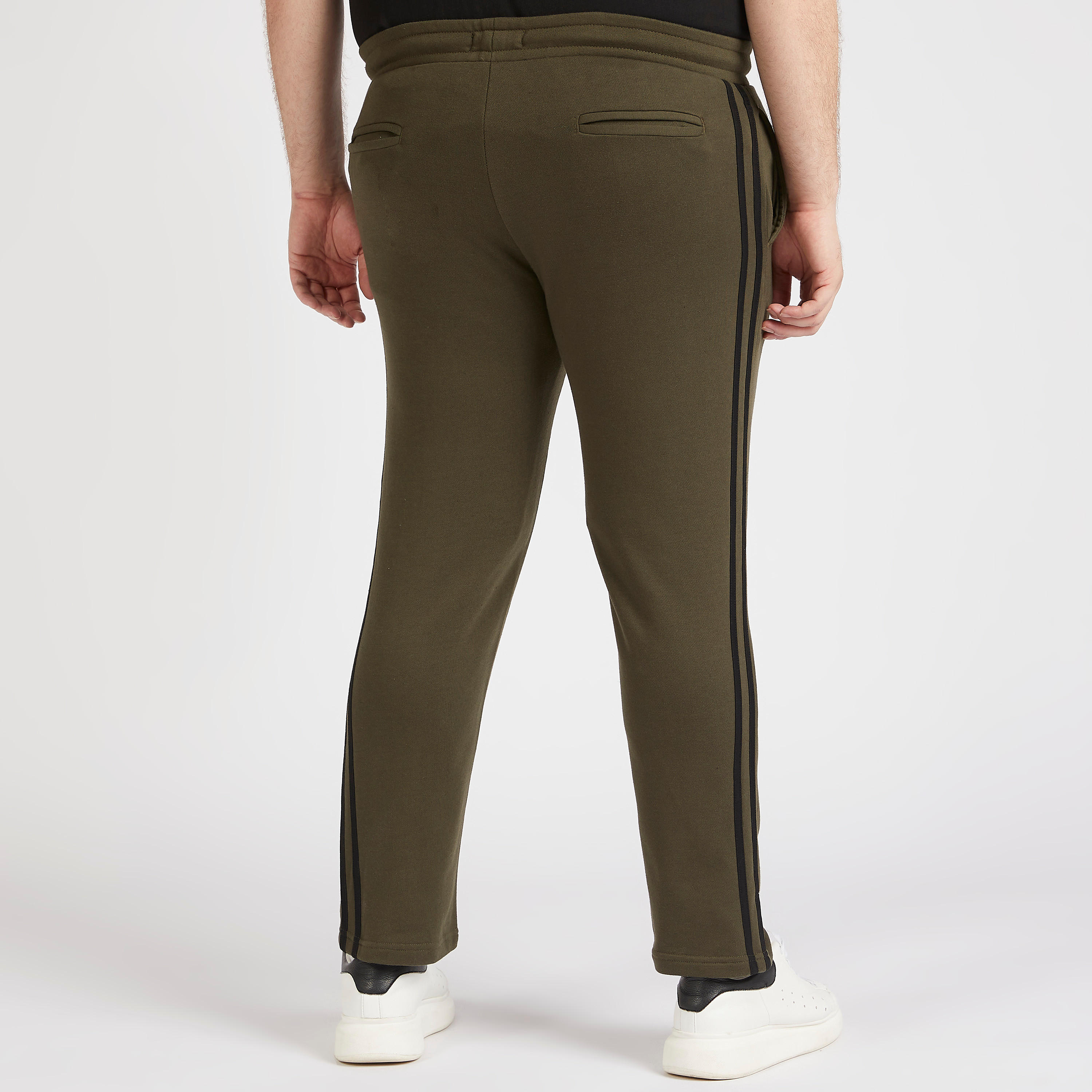 بنطلون رياضي سادة برباط إغلاق-men-clothing-bottoms-joggers-image-1