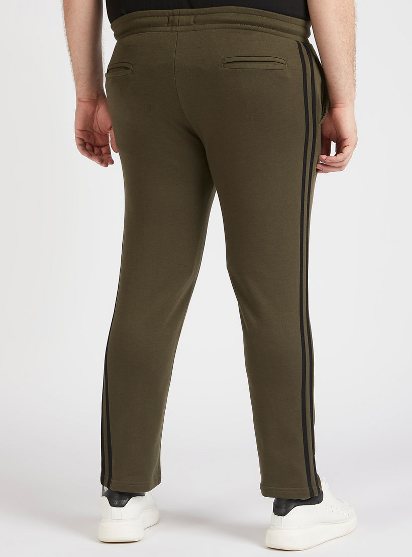بنطلون رياضي سادة برباط إغلاق-men-clothing-bottoms-joggers-image-1