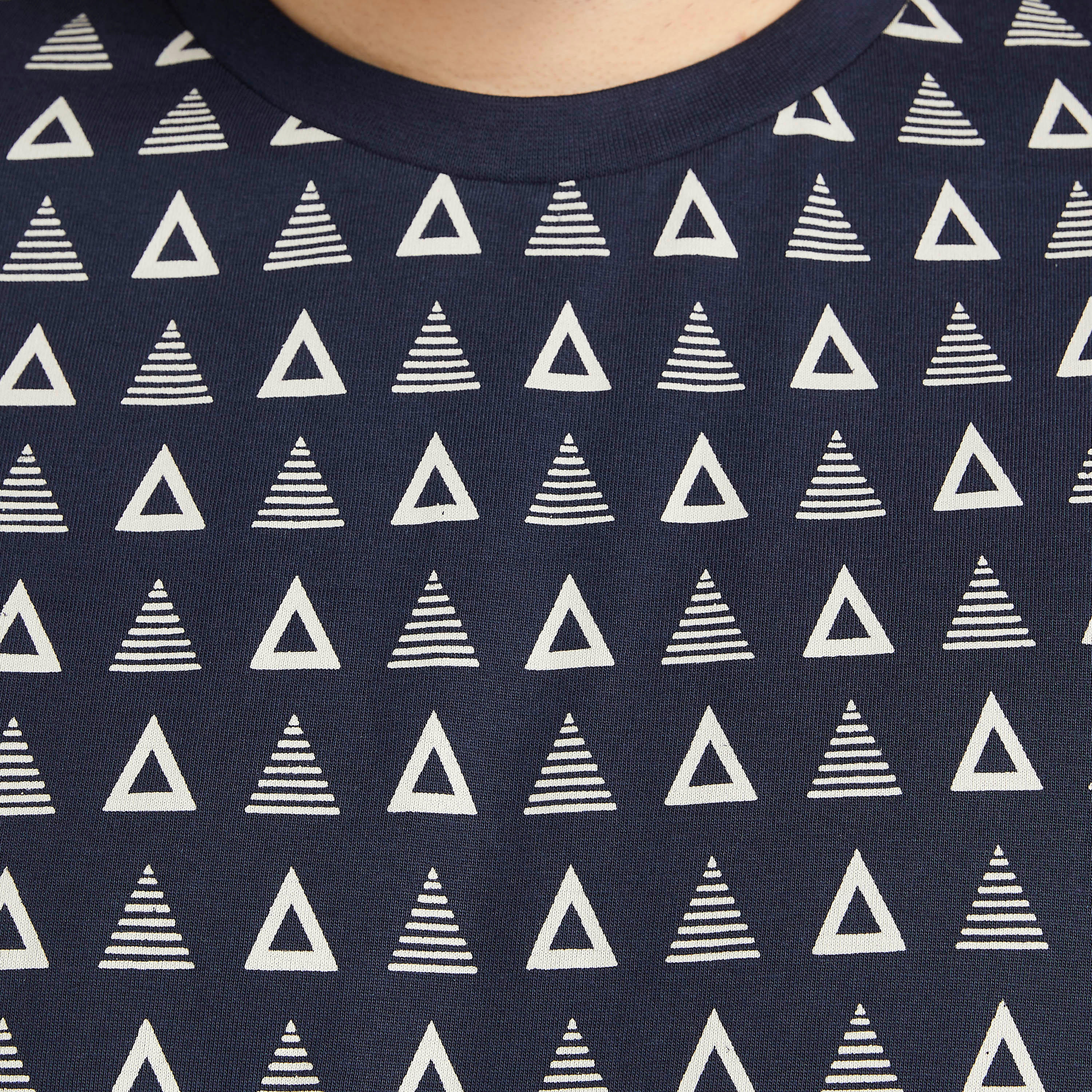 Printed Crew Neck T-shirt with Short Sleeves-men-clothing-tshirtsandpolos-tshirts-image-3