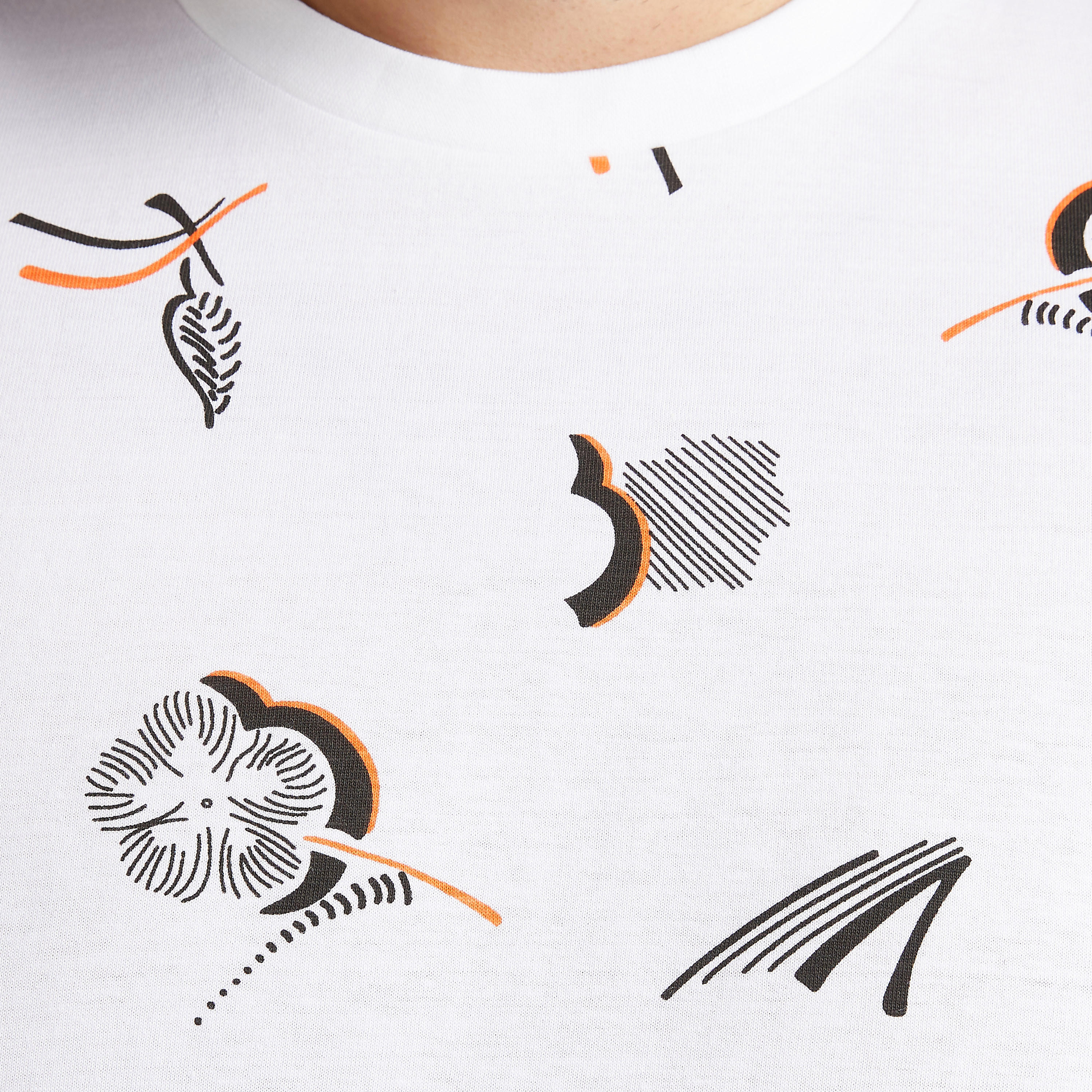 Printed Crew Neck T-shirt with Short Sleeves-men-clothing-tshirtsandpolos-tshirts-image-3