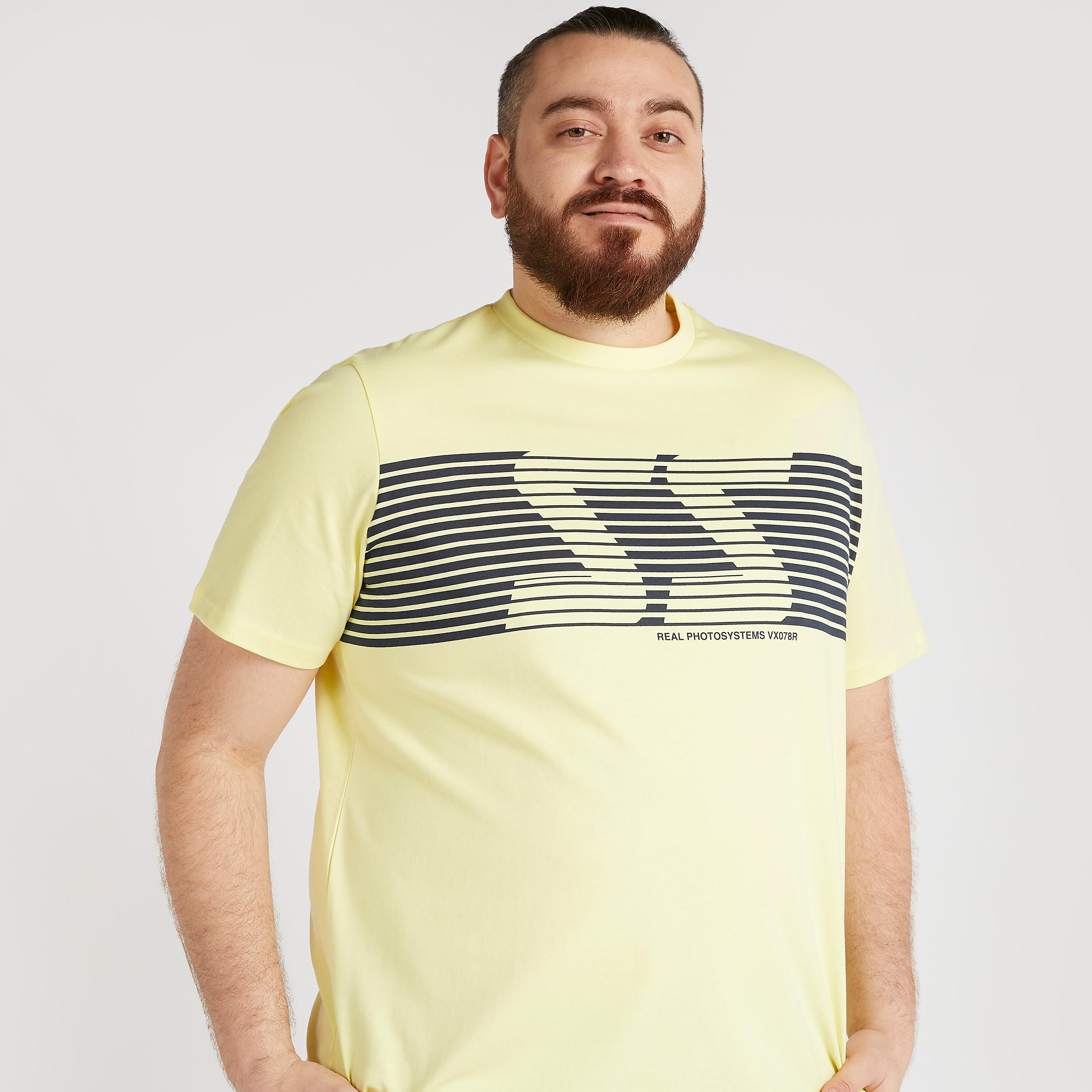 Printed Crew Neck T-shirt with Short Sleeves-men-clothing-tshirtsandpolos-tshirts-image-1