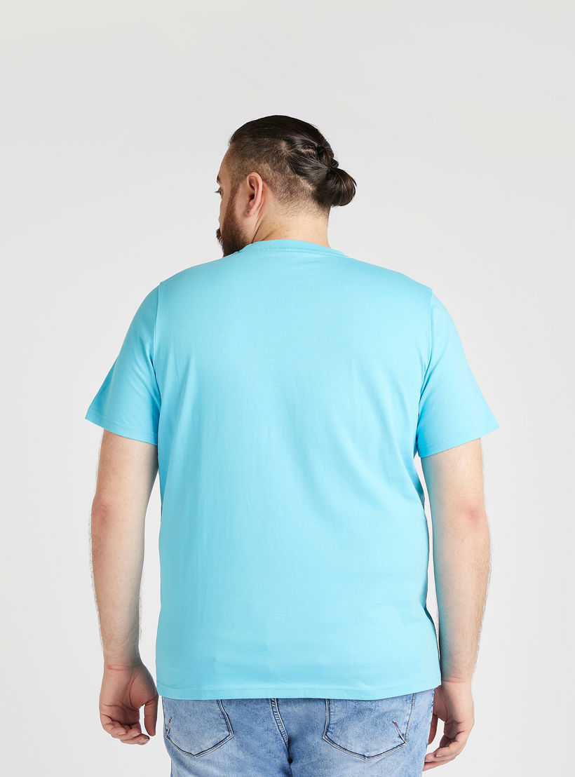 Printed T-shirt with Crew Neck and Short Sleeves-men-clothing-tshirtsandpolos-tshirts-image-4