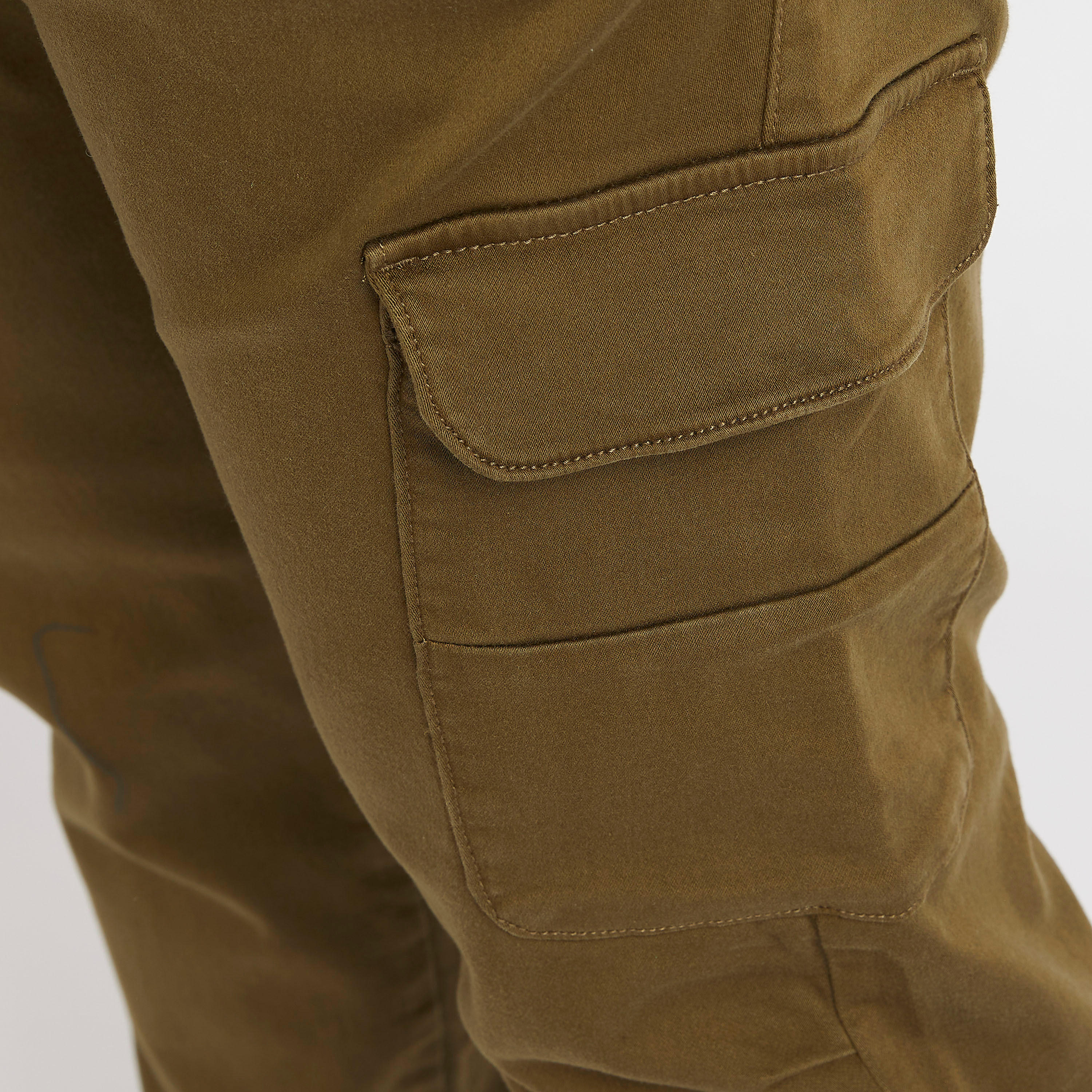 Solid Mid-Rise Cargo Pants with Drawstring Closure and Pockets-men-clothing-bottoms-trousersandchinos-trousers-image-5