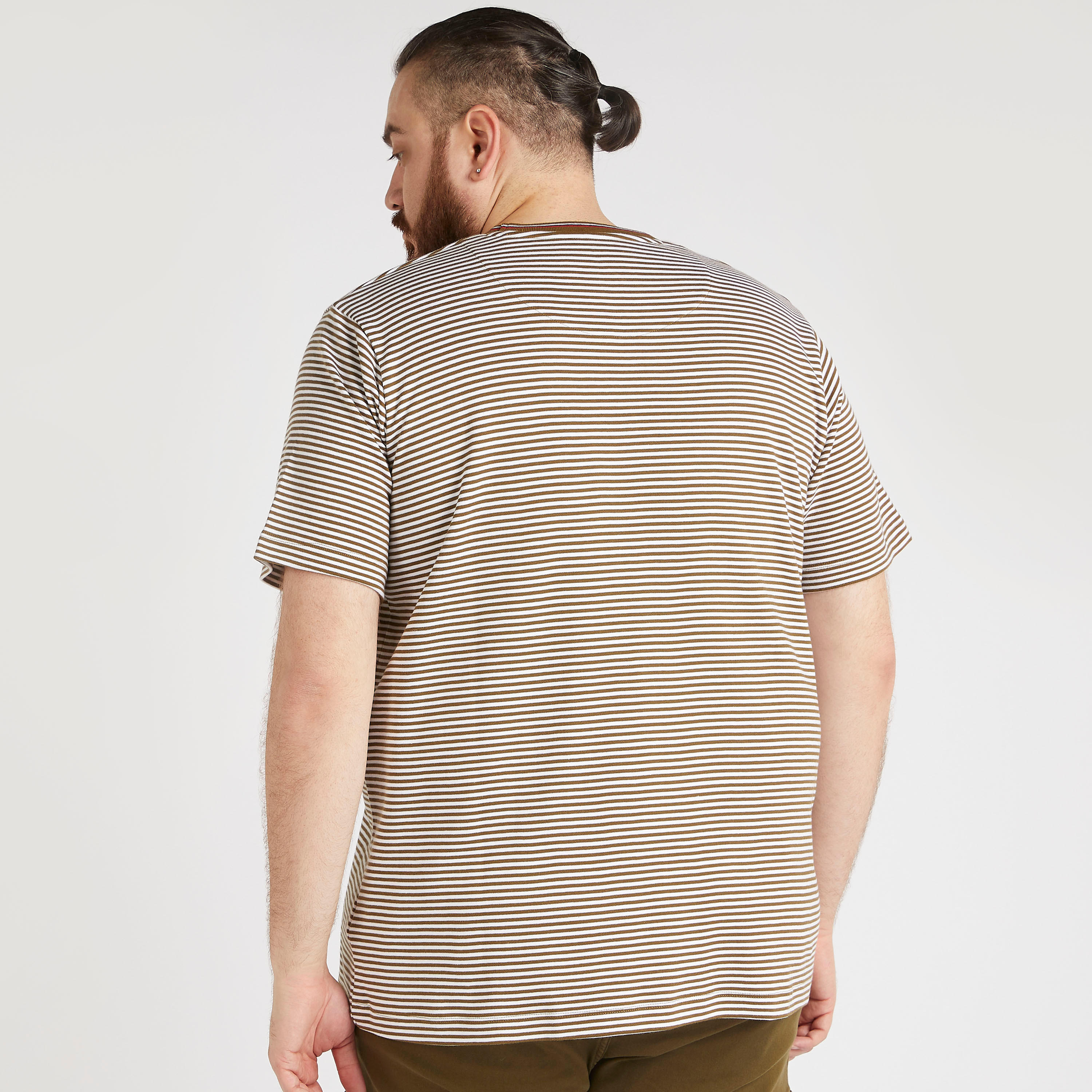 Striped T-shirt with Short Sleeves and Crew Neck-men-clothing-tshirtsandpolos-tshirts-image-4