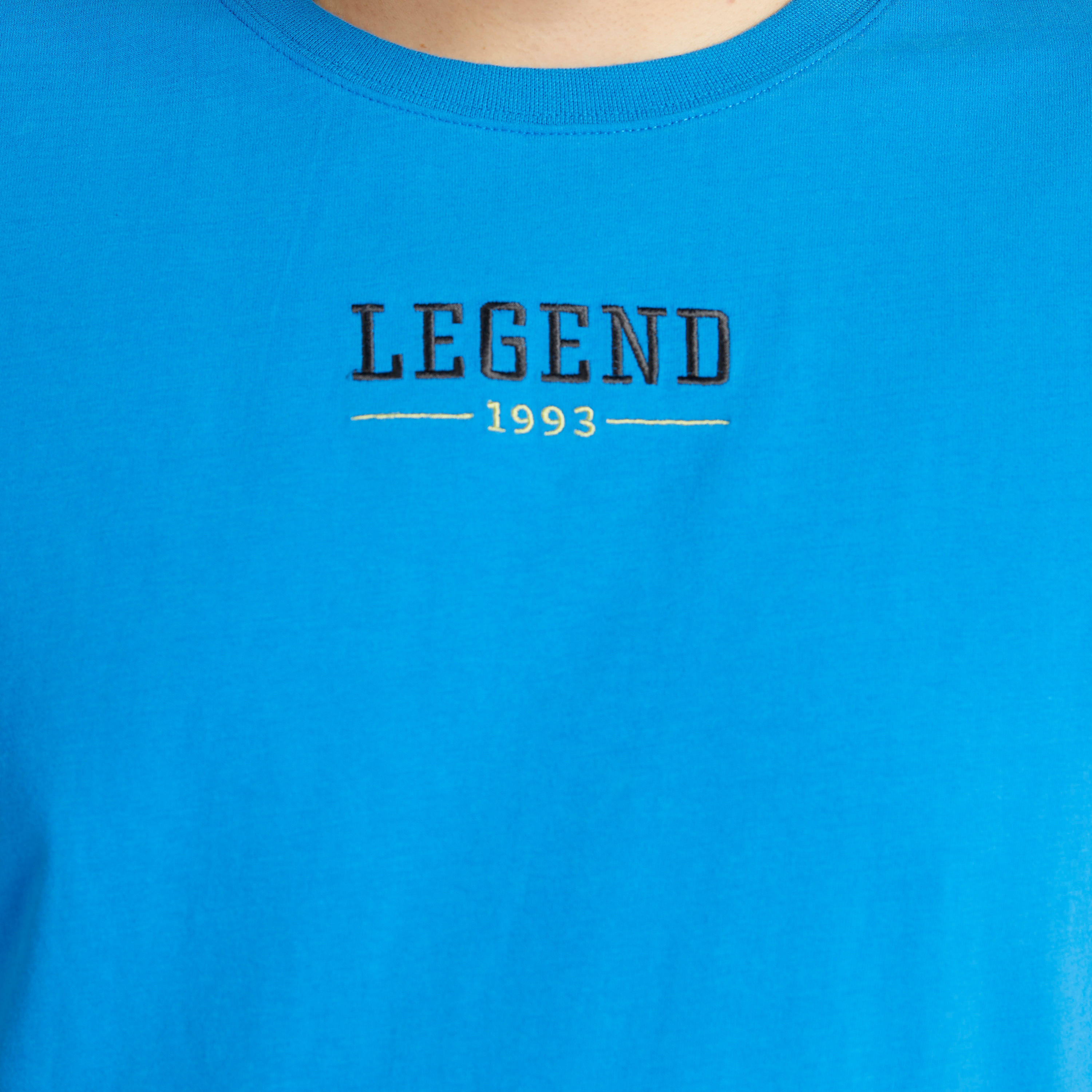 Embroidered Crew Neck T-shirt with Short Sleeves-men-clothing-tshirtsandpolos-tshirts-image-3