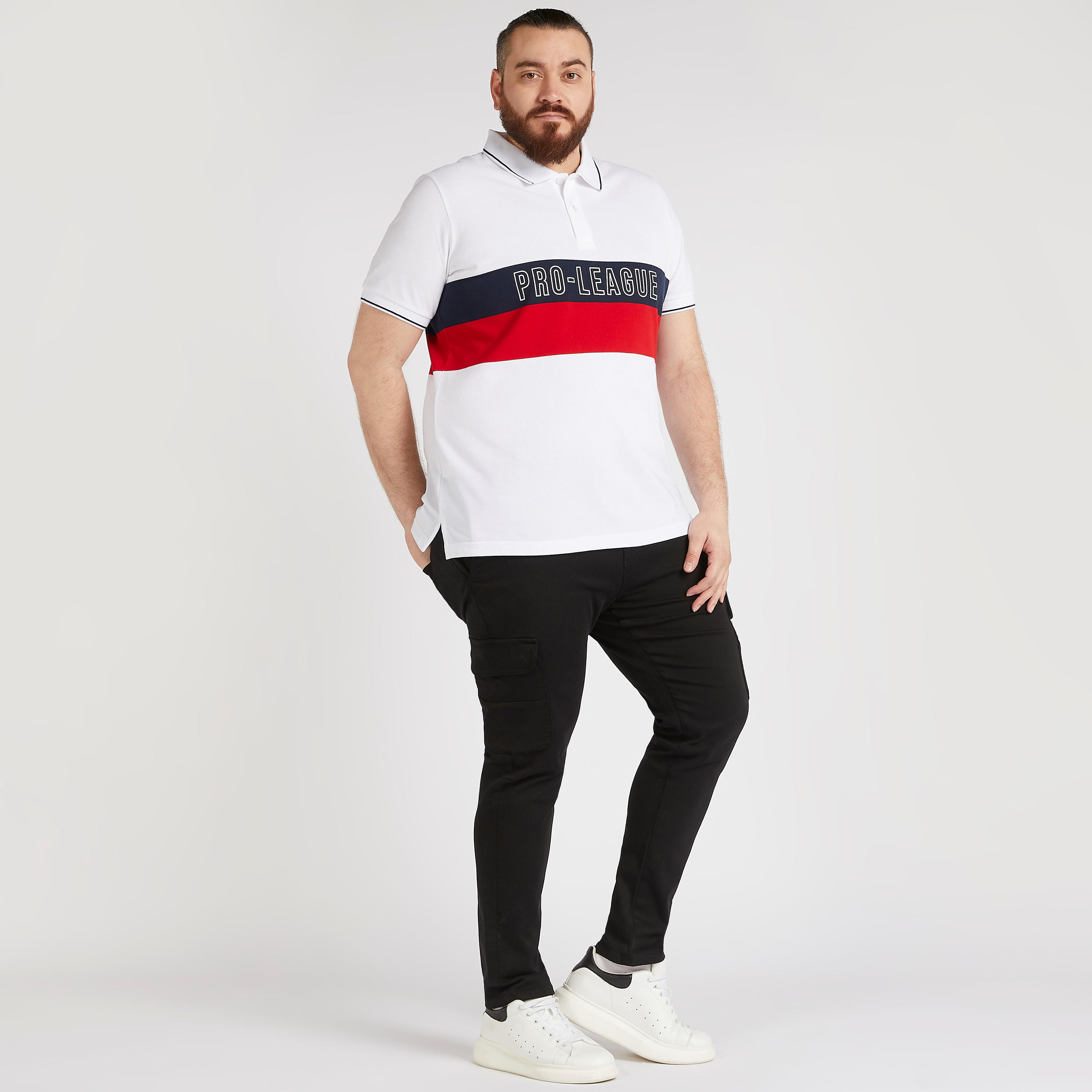 Printed Polo T-shirt with Short Sleeves-men-clothing-tshirtsandpolos-polos-image-2