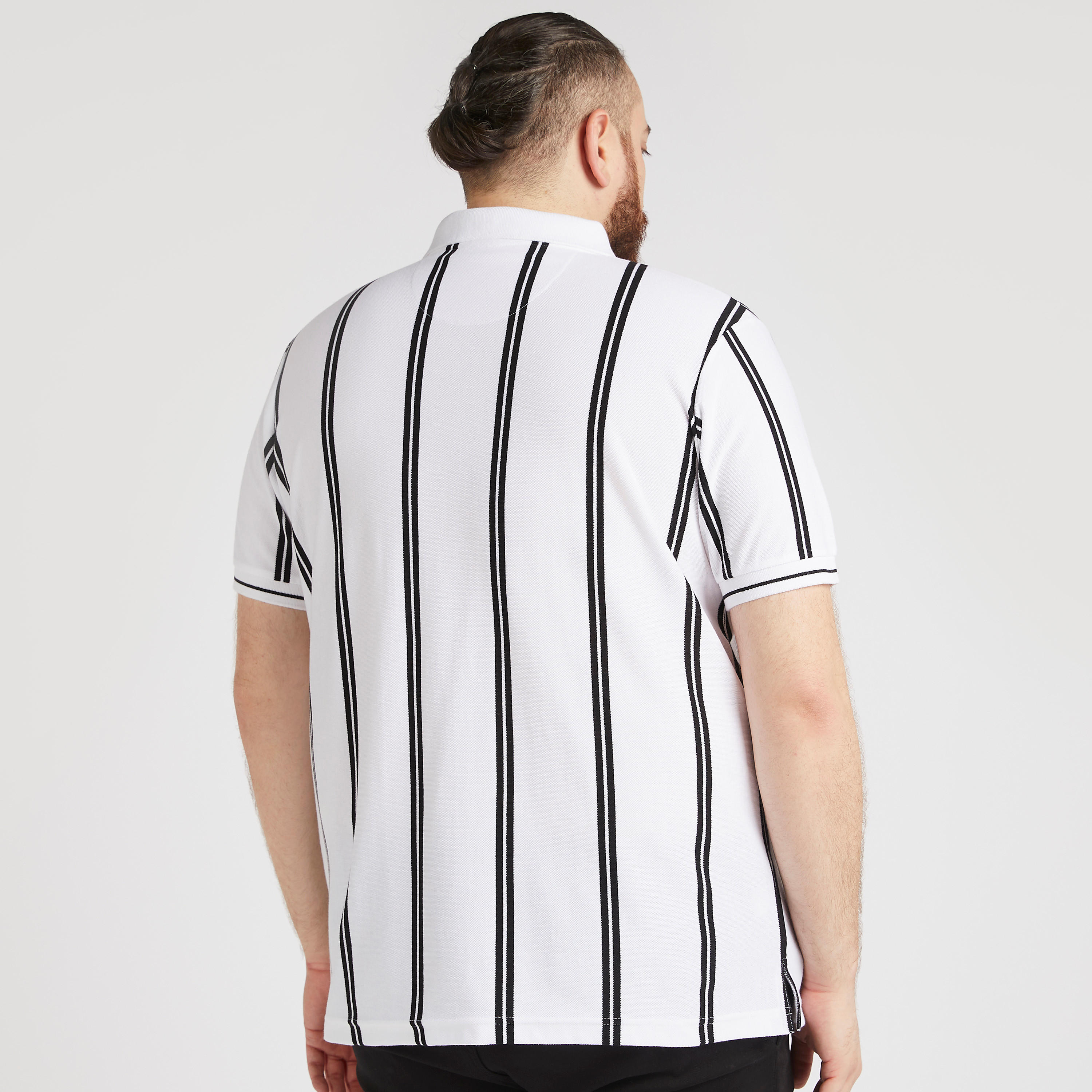 Striped Polo T-shirt with Short Sleeves-men-clothing-tshirtsandpolos-polos-image-4