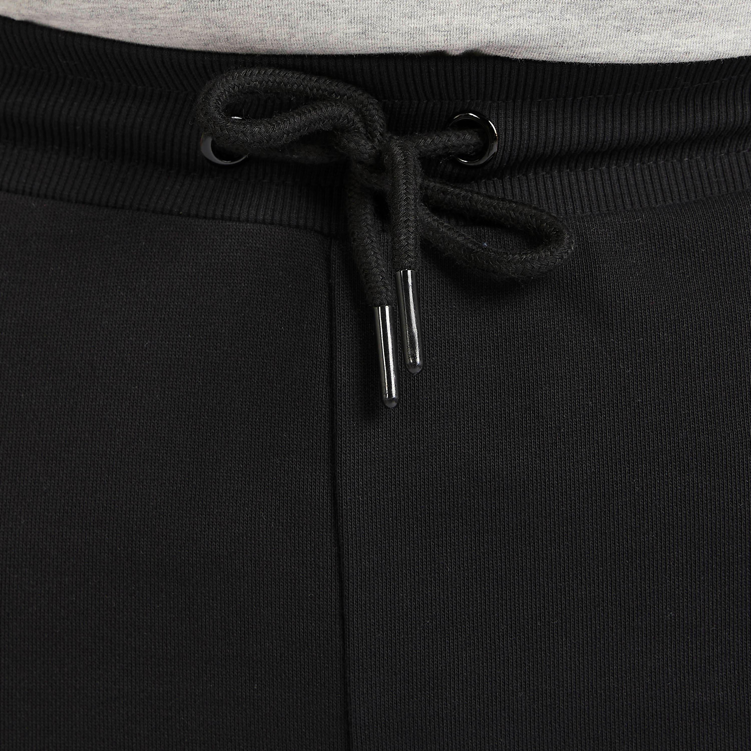 بنطلون رياضي سادة بخصر متوسّط الارتفاع وتفاصيل تقليم-men-clothing-bottoms-joggers-image-4