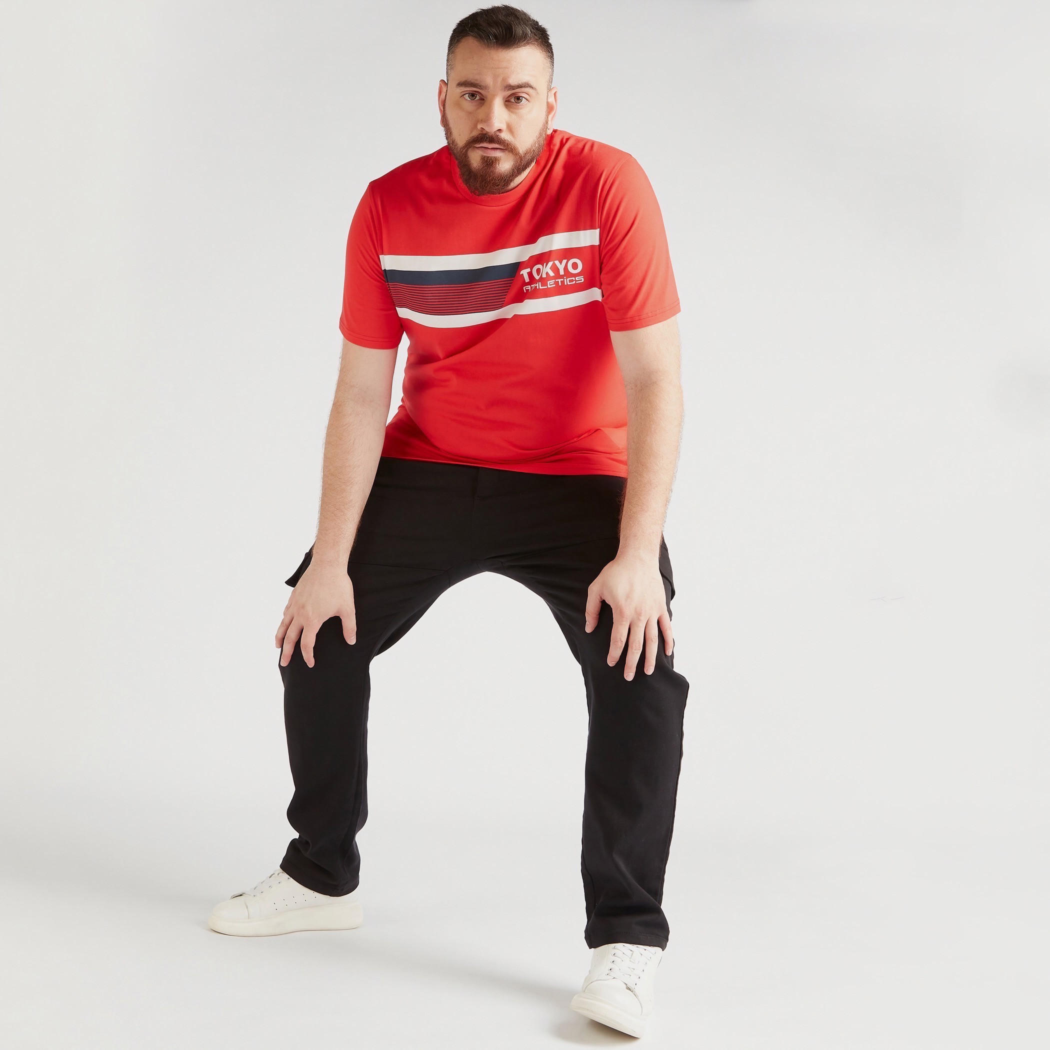 Printed Crew Neck T-shirt with Short Sleeves-men-clothing-tshirtsandpolos-tshirts-image-2