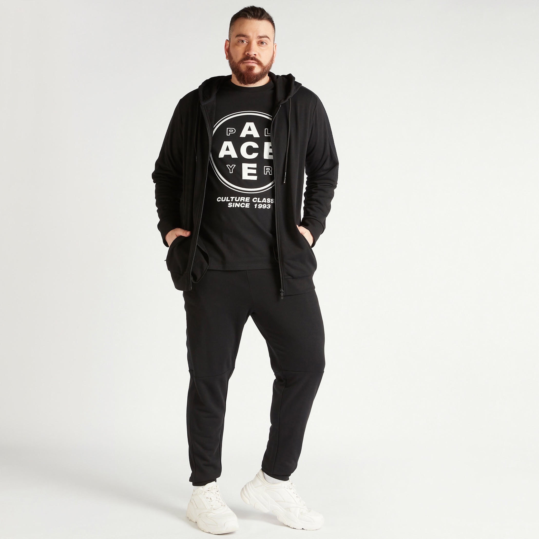 Printed Crew Neck T-shirt with Short Sleeves-men-clothing-tshirtsandpolos-tshirts-image-2
