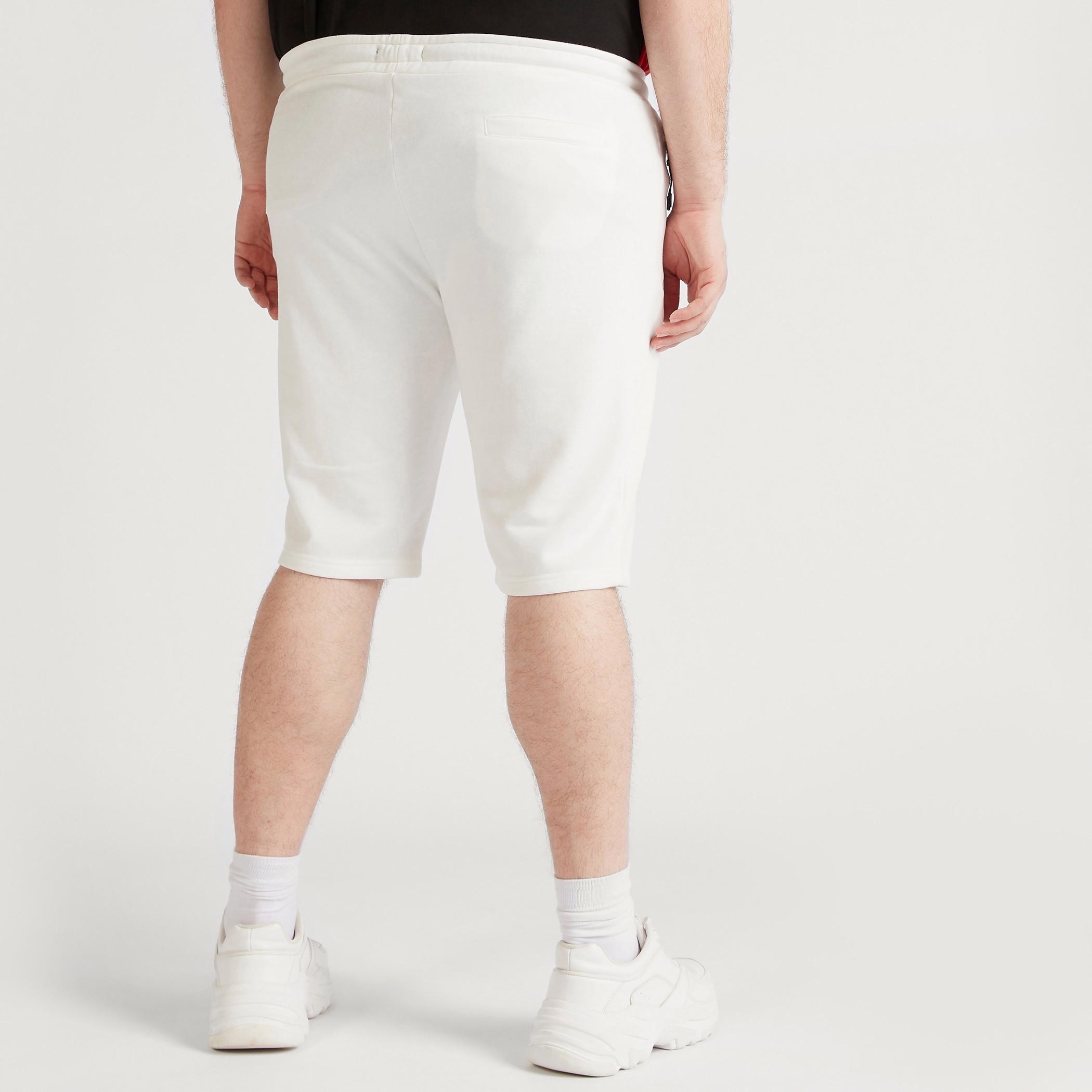 Solid Mid-Rise Shorts with Drawstring Closure-men-clothing-bottoms-shorts-image-4