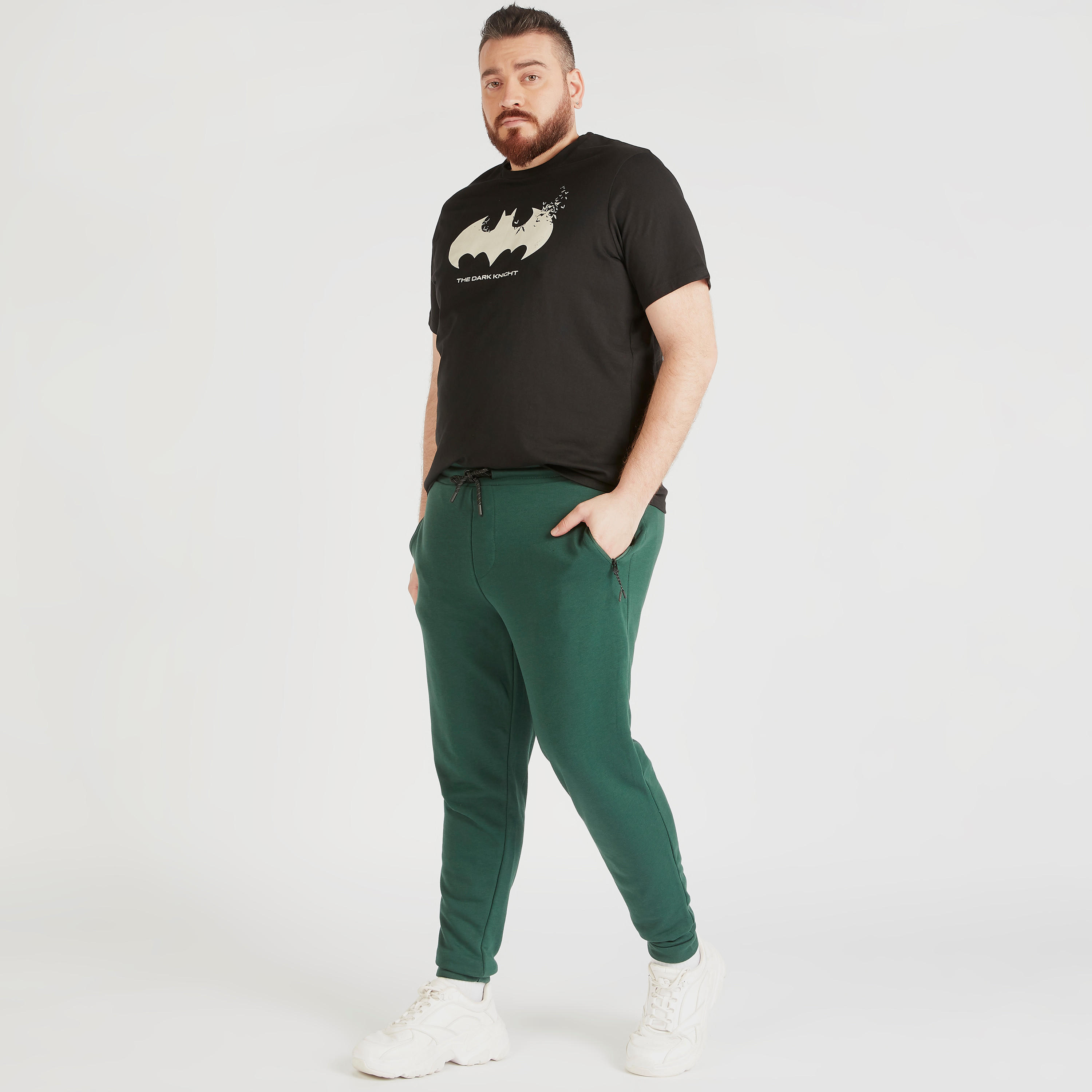 بنطلون رياضي سادة برباط إغلاق وجيوب-men-clothing-bottoms-joggers-image-3