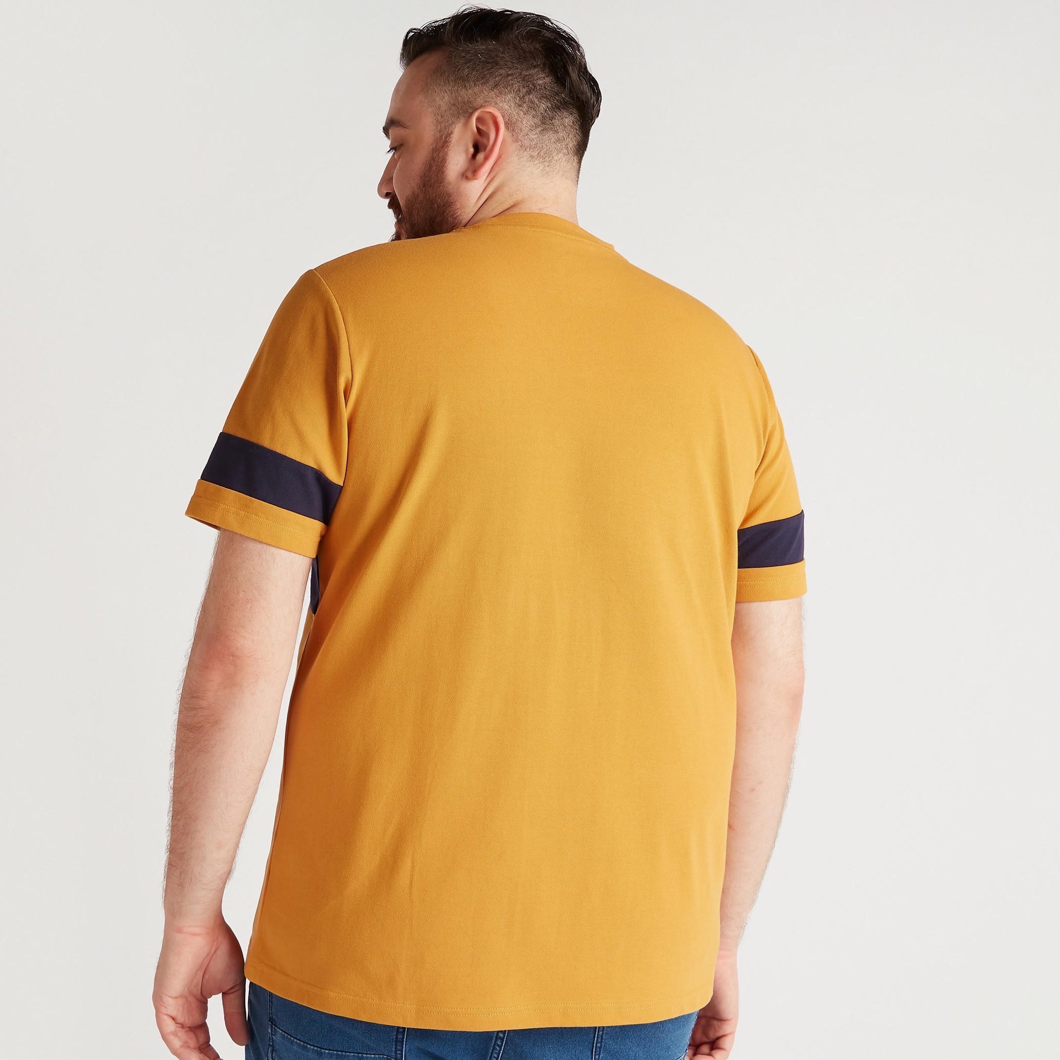 Striped Crew Neck T-shirt with Short Sleeves-men-clothing-tshirtsandpolos-tshirts-image-4