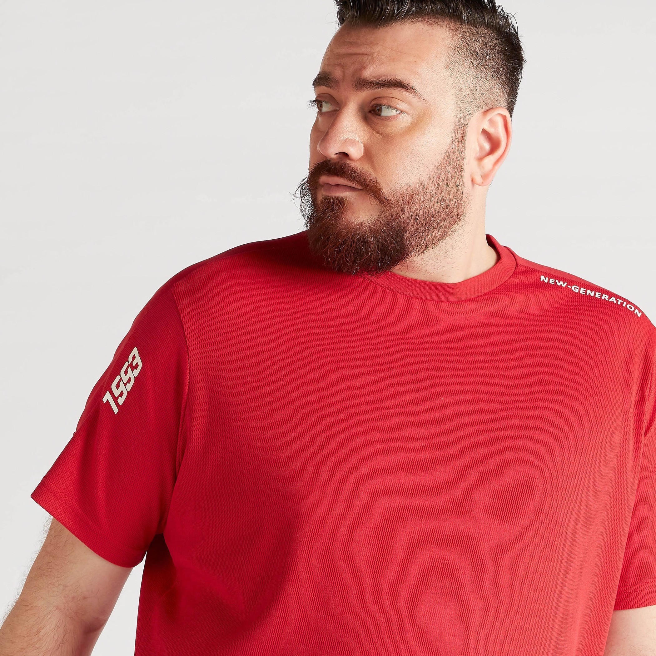 Printed Crew Neck T-shirt with Short Sleeves-men-clothing-tshirtsandpolos-tshirts-image-6