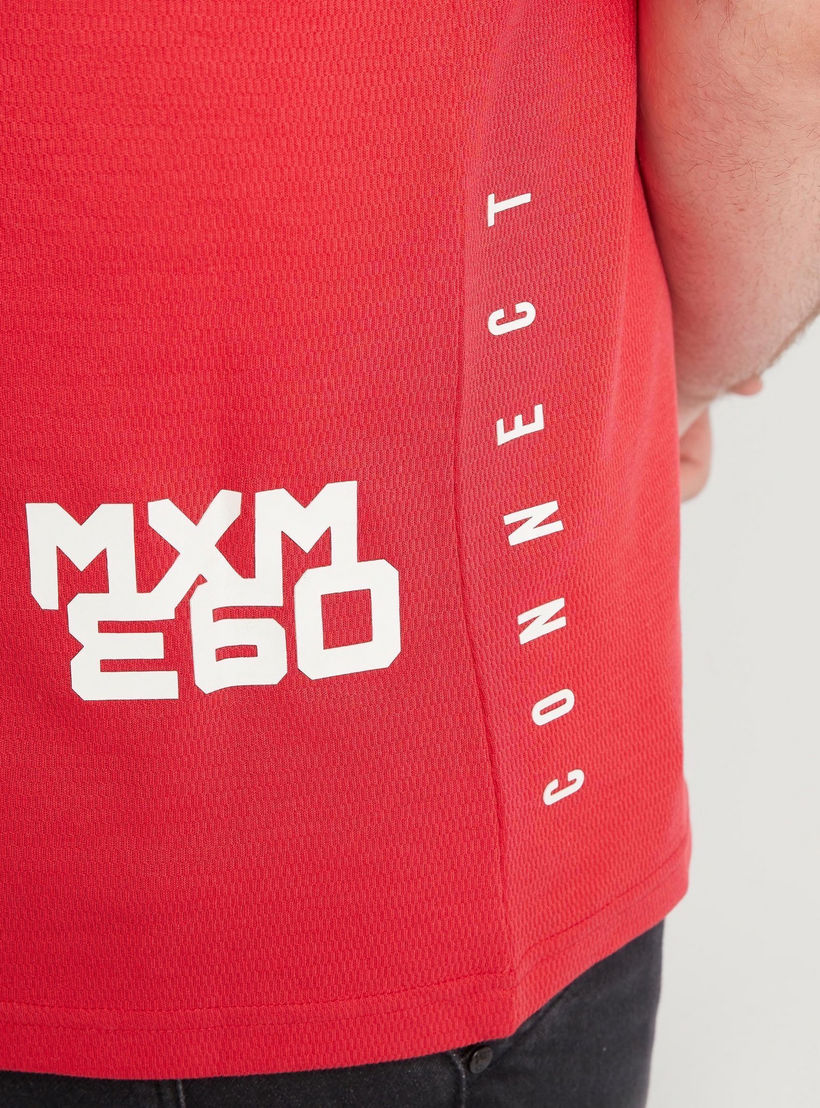 Printed Crew Neck T-shirt with Short Sleeves-men-clothing-tshirtsandpolos-tshirts-image-7
