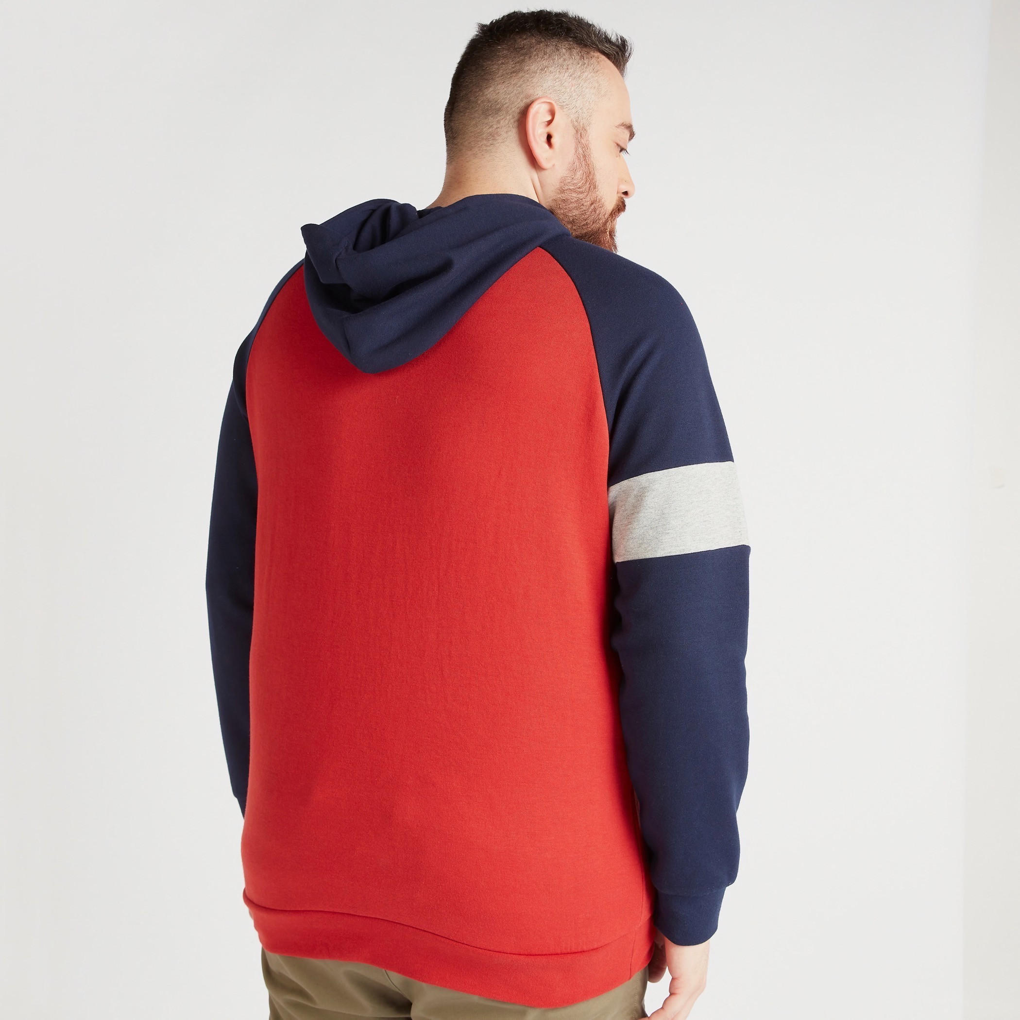 Solid Hooded Sweatshirt with Kangaroo Pocket-men-winterwear-hoodiesandsweatshirts-image-4