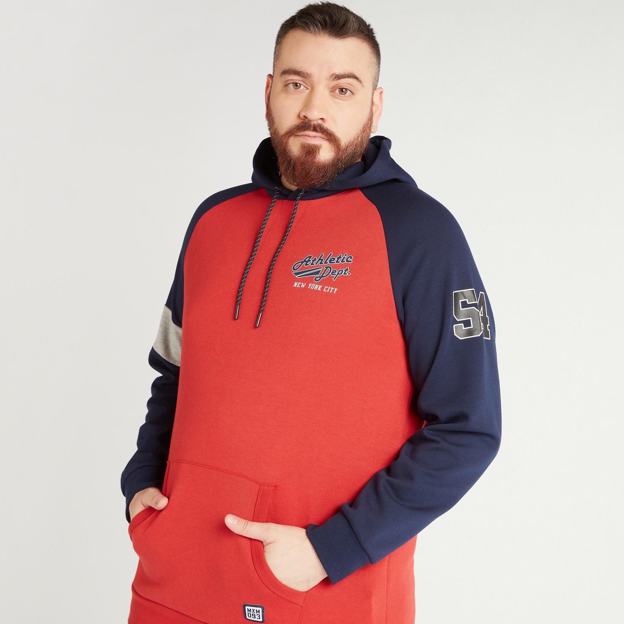 Solid Hooded Sweatshirt with Kangaroo Pocket-men-winterwear-hoodiesandsweatshirts-image-5