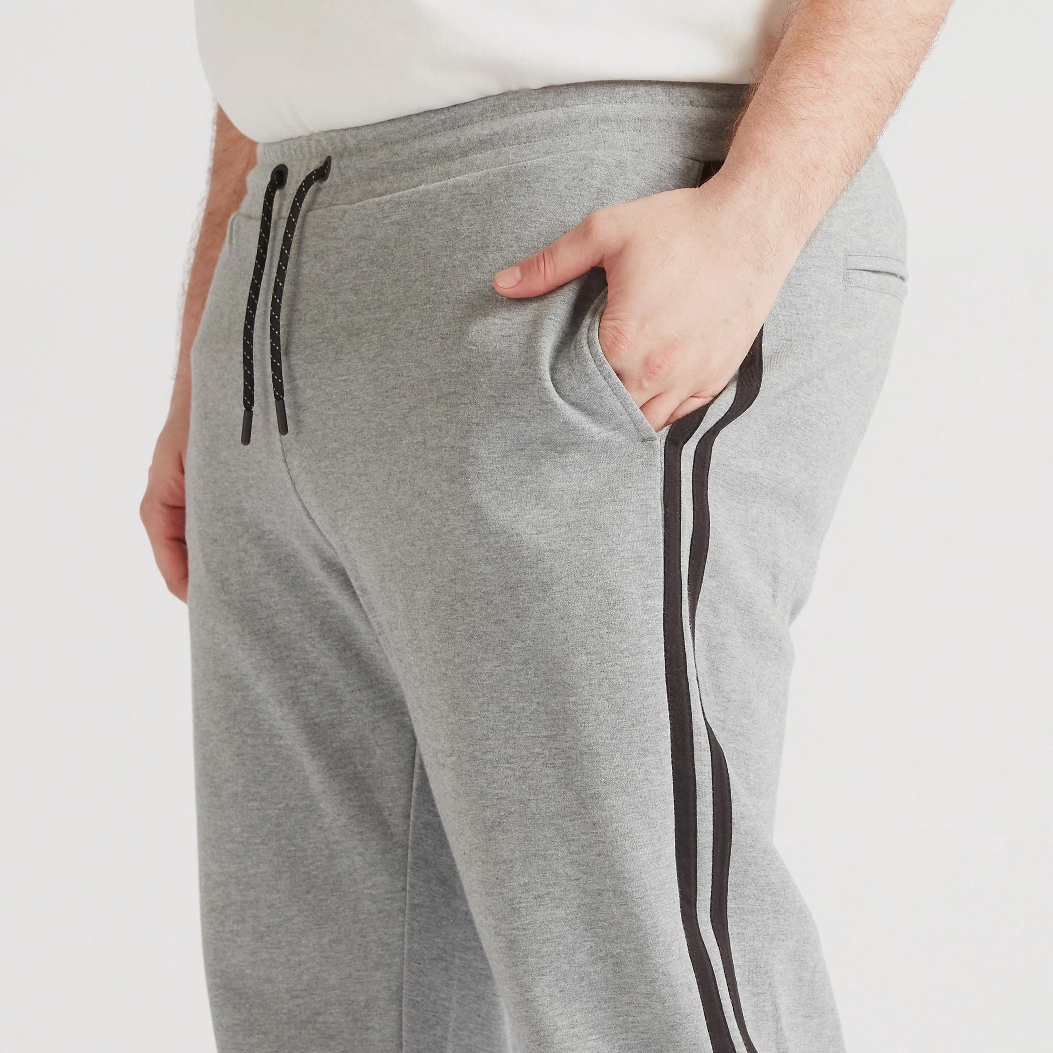 Solid Joggers with Drawstring Closure and Tape Detail-men-clothing-bottoms-joggers-image-3