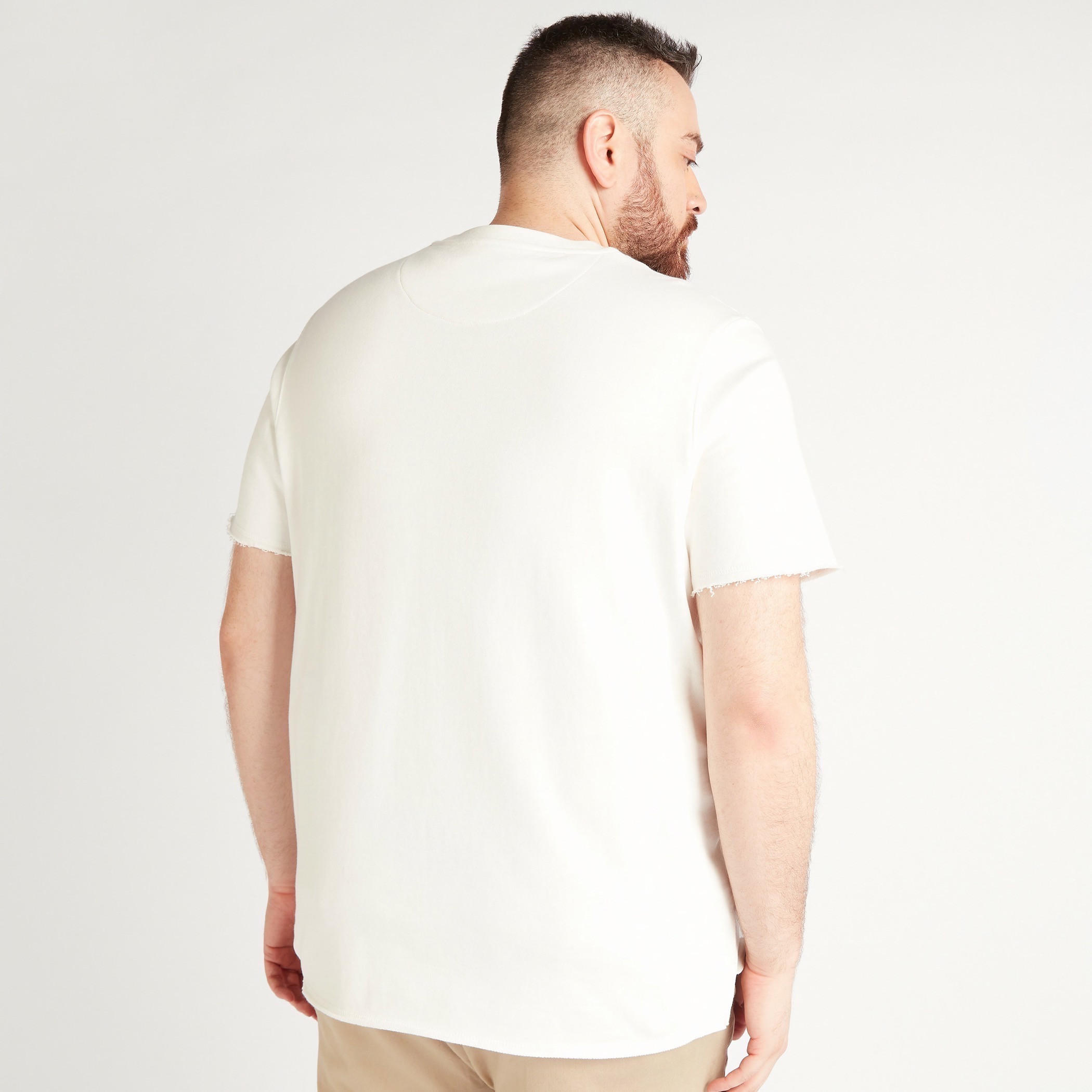 Solid Crew Neck T-shirt with Short Sleeves-men-clothing-tshirtsandpolos-tshirts-image-4