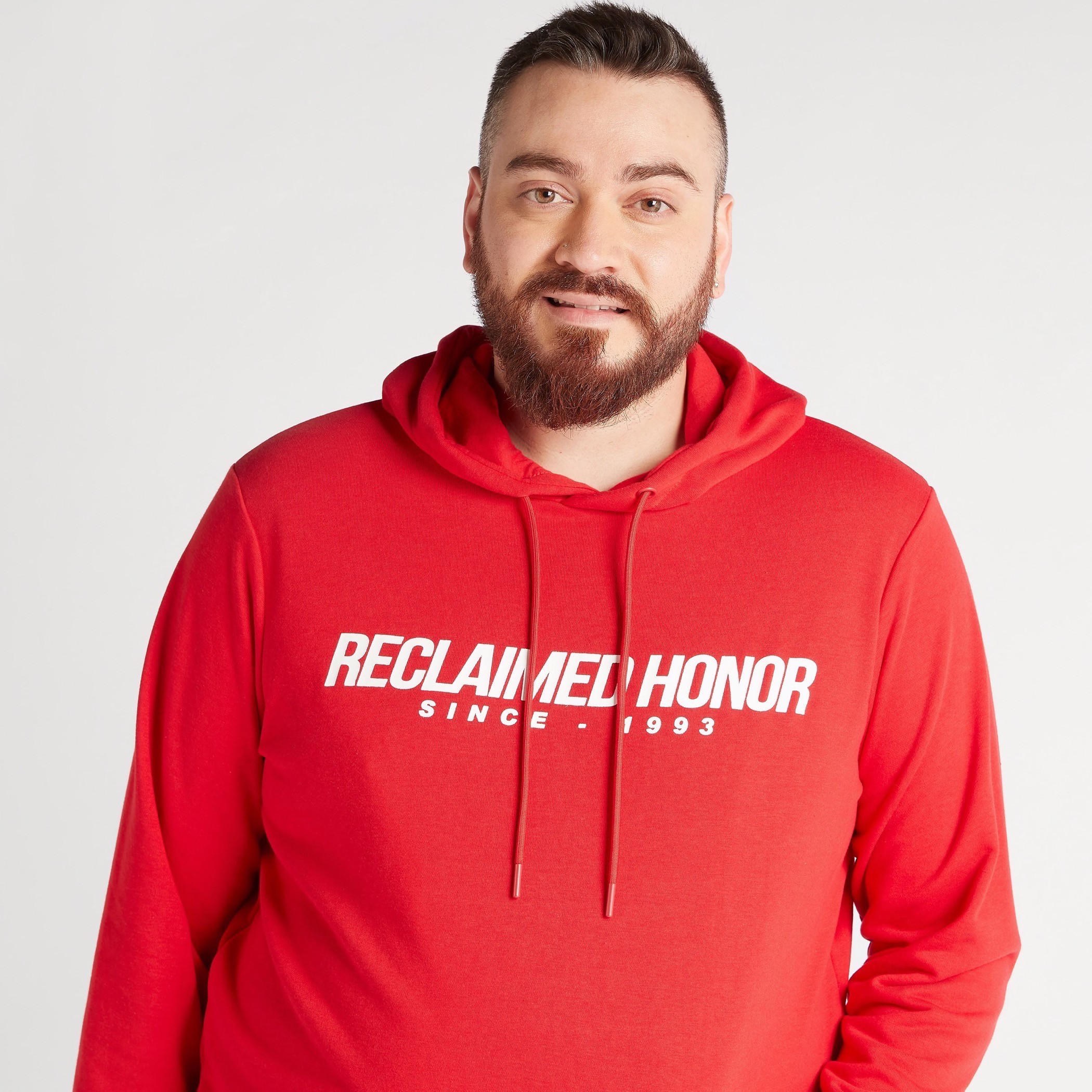 Printed Hooded Sweatshirt with Kangaroo Pocket-men-winterwear-hoodiesandsweatshirts-image-3