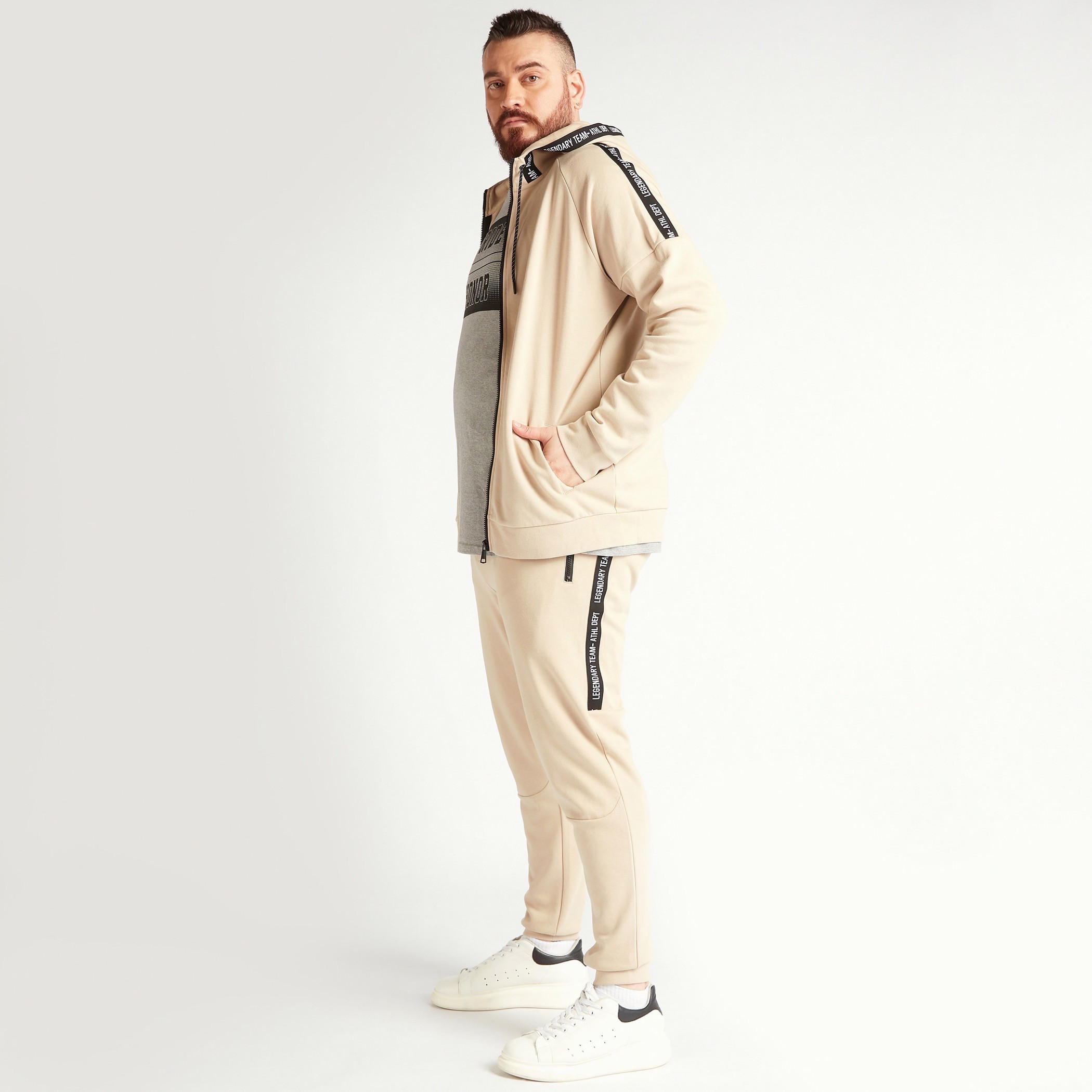 Solid Mid-Rise Joggers with Drawstring Closure and Pockets-men-clothing-bottoms-joggers-image-2