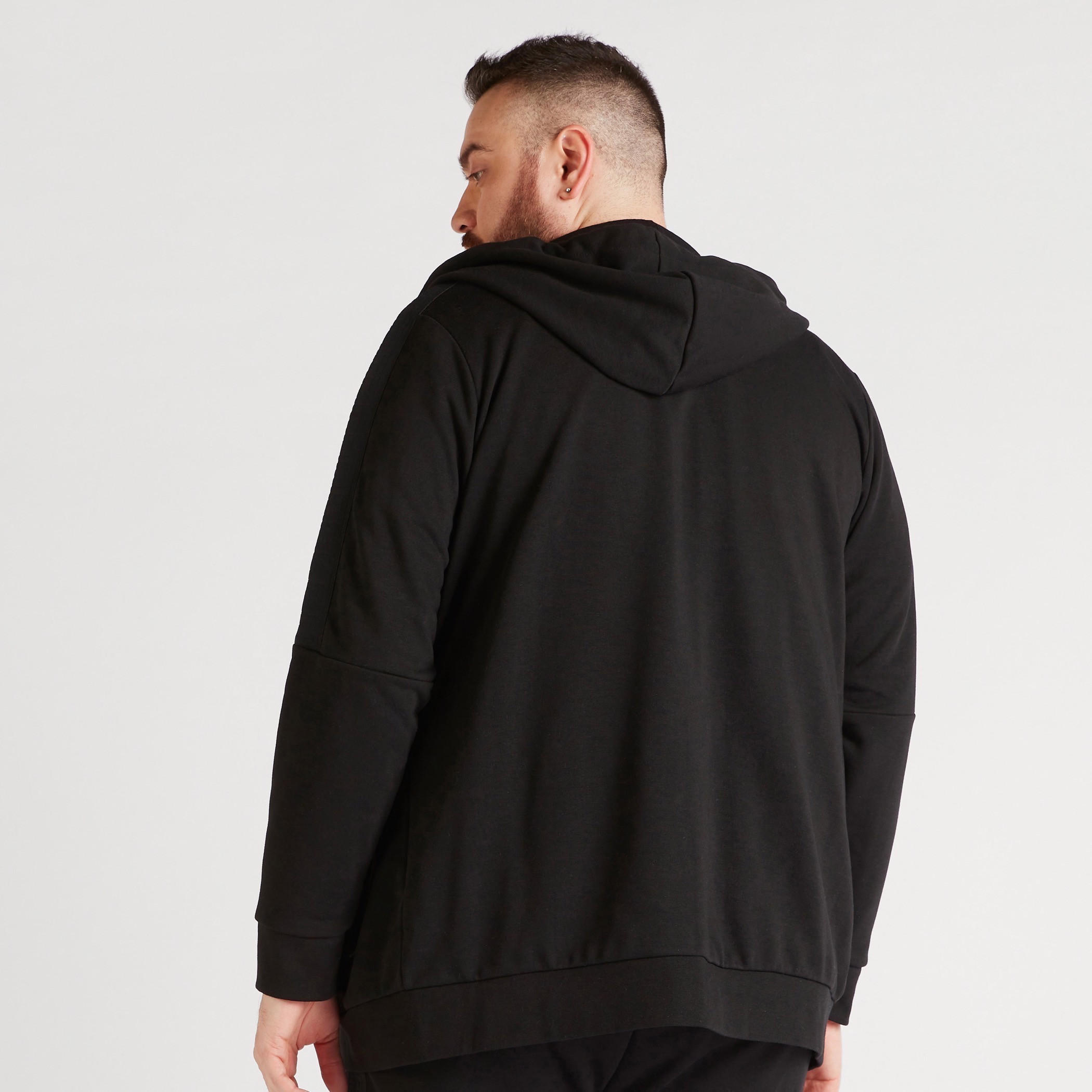 Solid Hooded Jacket with Zip Closure and Pockets-men-winterwear-hoodiesandsweatshirts-image-4
