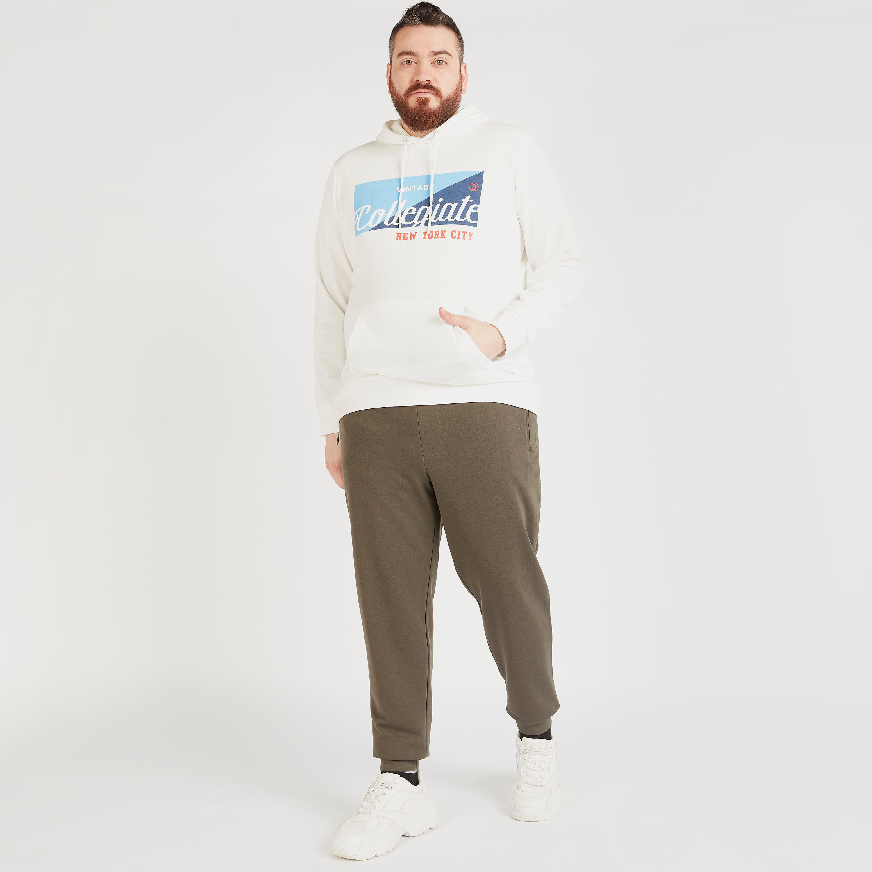 Printed Hooded Neck Sweatshirt with Long Sleeves-men-winterwear-hoodiesandsweatshirts-image-2