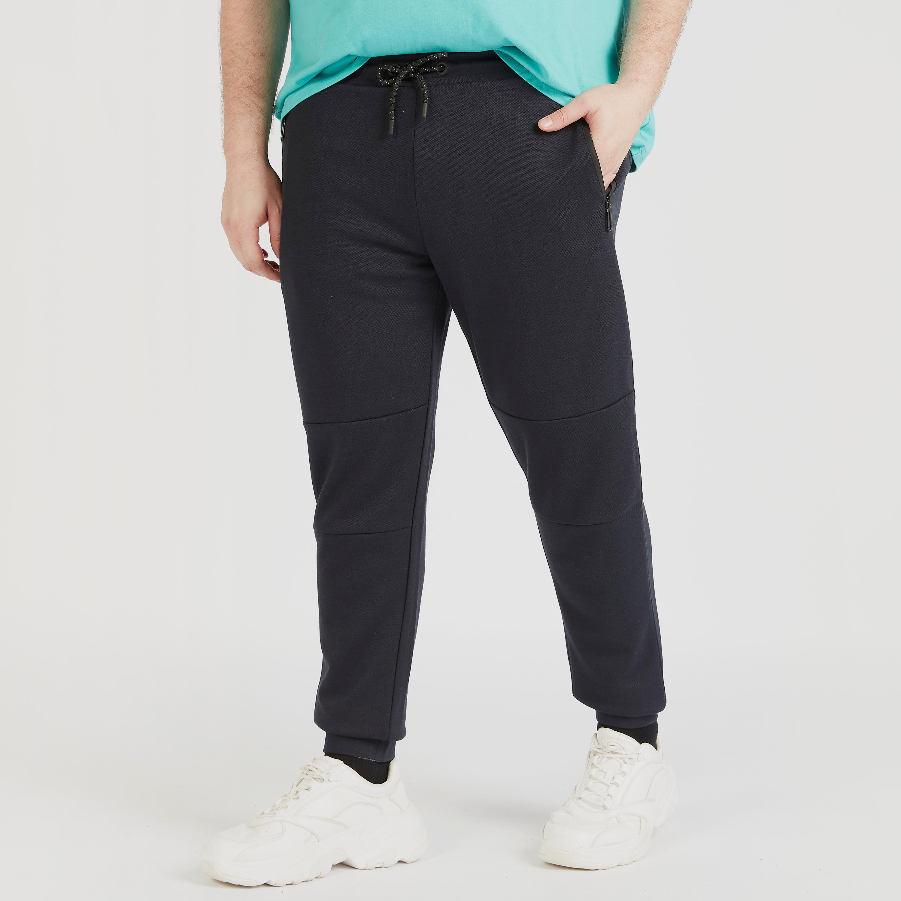 Solid Joggers with Drawstring Closure and Pockets-men-clothing-bottoms-joggers-image-1
