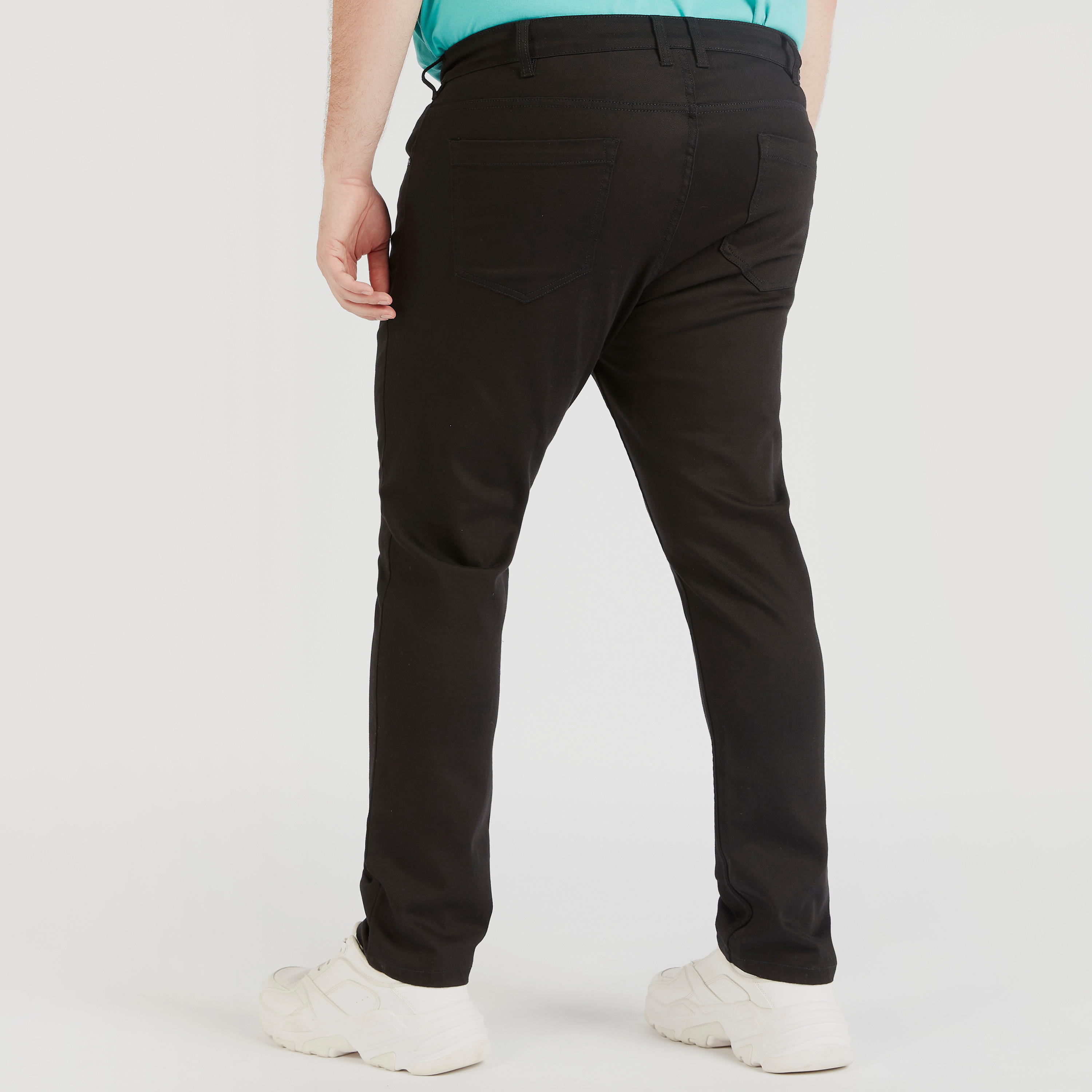 بنطلون جينز دينم سادة بجيوب وزر إغلاق-men-clothing-bottoms-jeans-image-2
