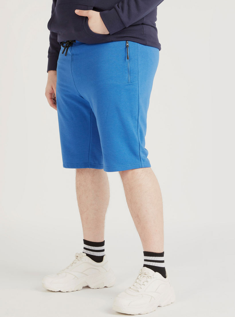 شورت سادة برباط إغلاق وخصر متوسّط الارتفاع-men-clothing-bottoms-shorts-image-4