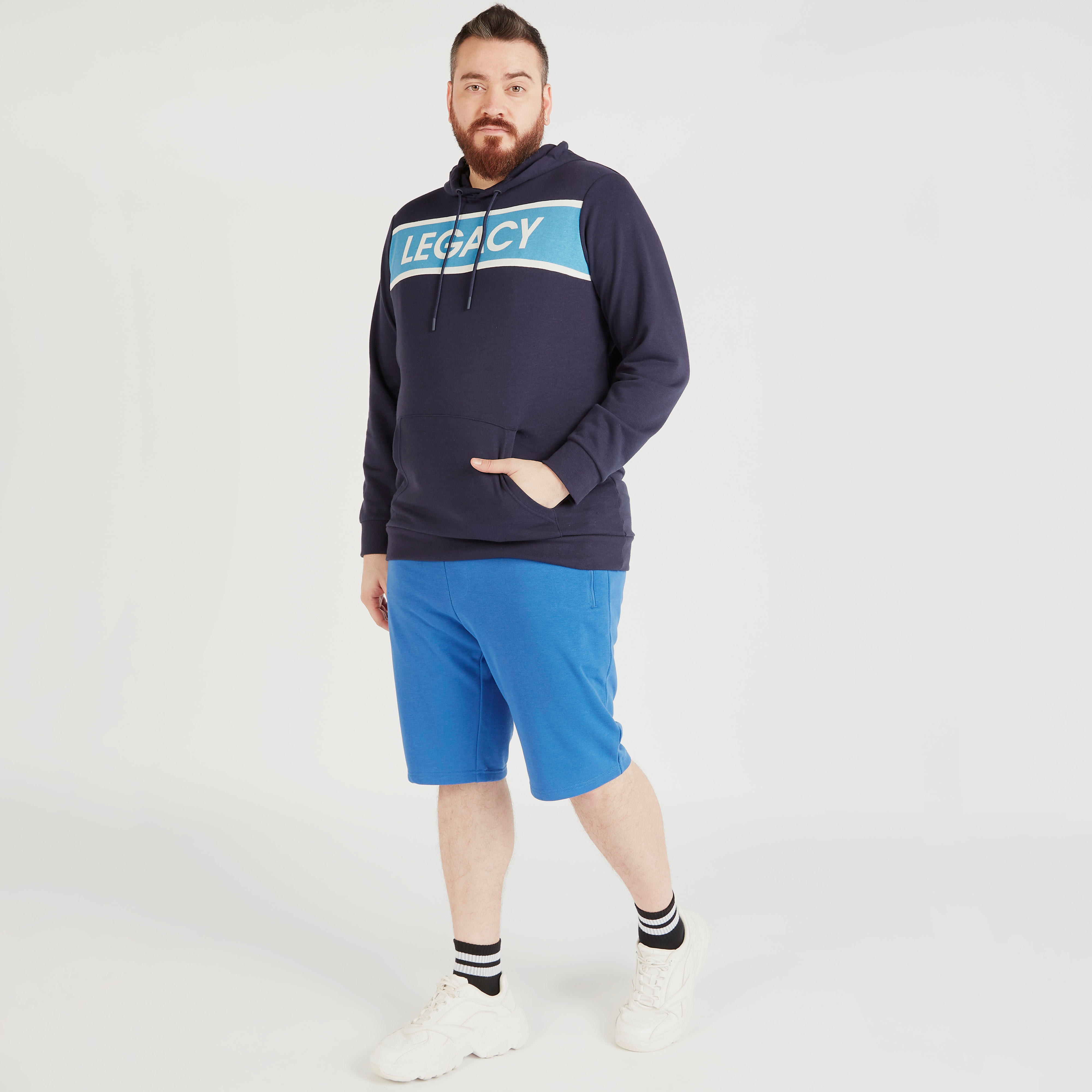 شورت سادة برباط إغلاق وخصر متوسّط الارتفاع-men-clothing-bottoms-shorts-image-3