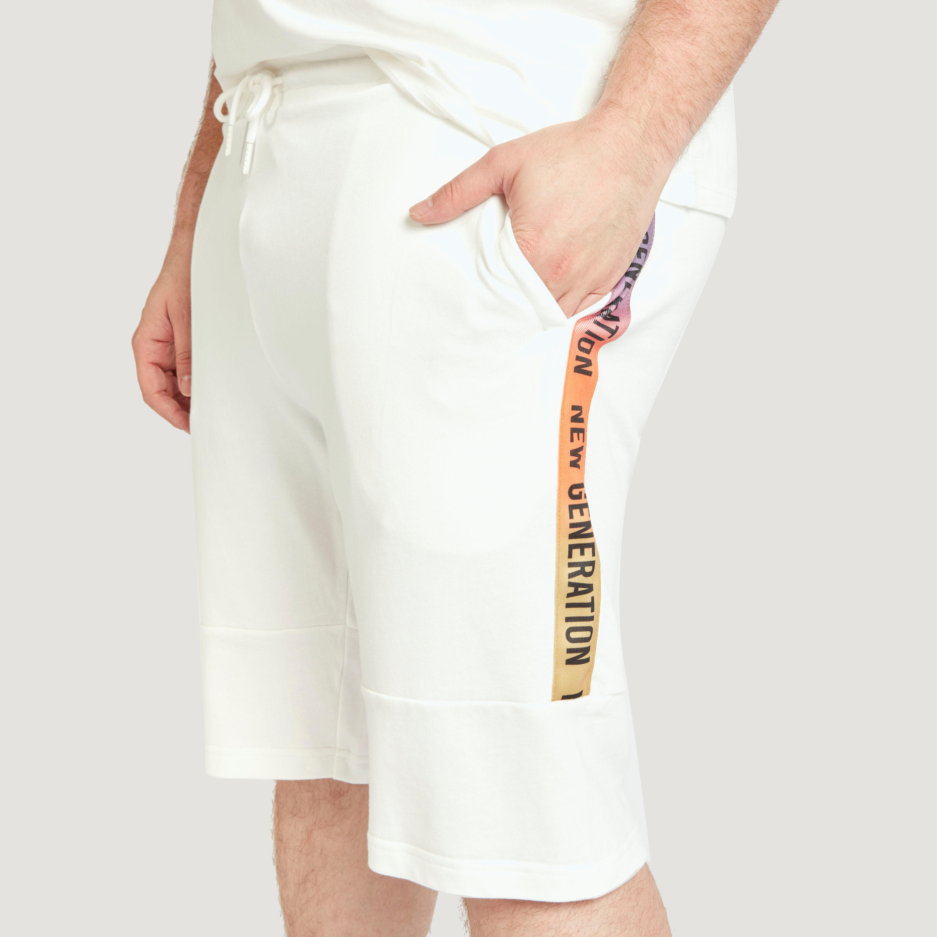Typographic Print Shorts with Pockets and Drawstring Closure-men-clothing-bottoms-shorts-image-5