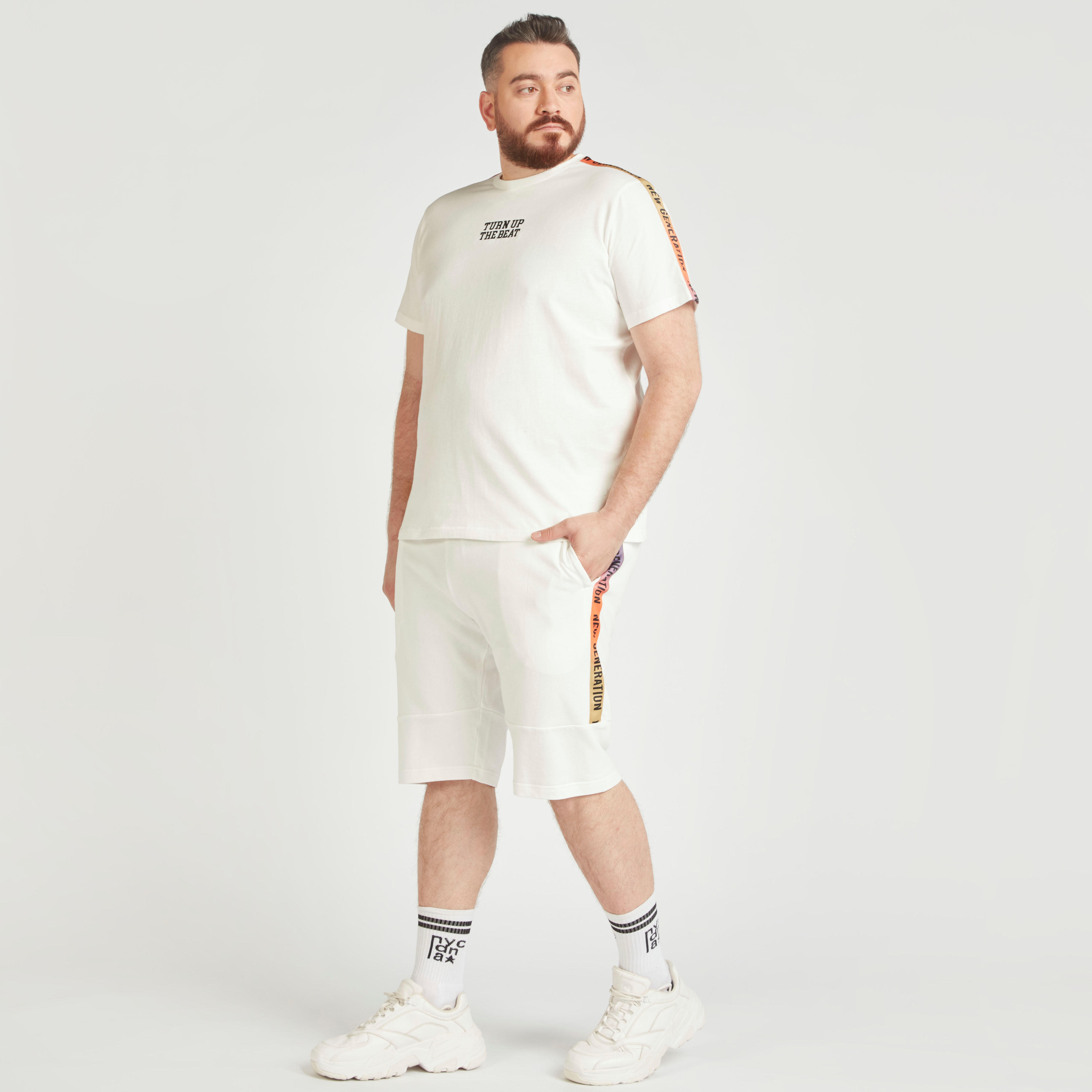 Typographic Print Shorts with Pockets and Drawstring Closure-men-clothing-bottoms-shorts-image-6