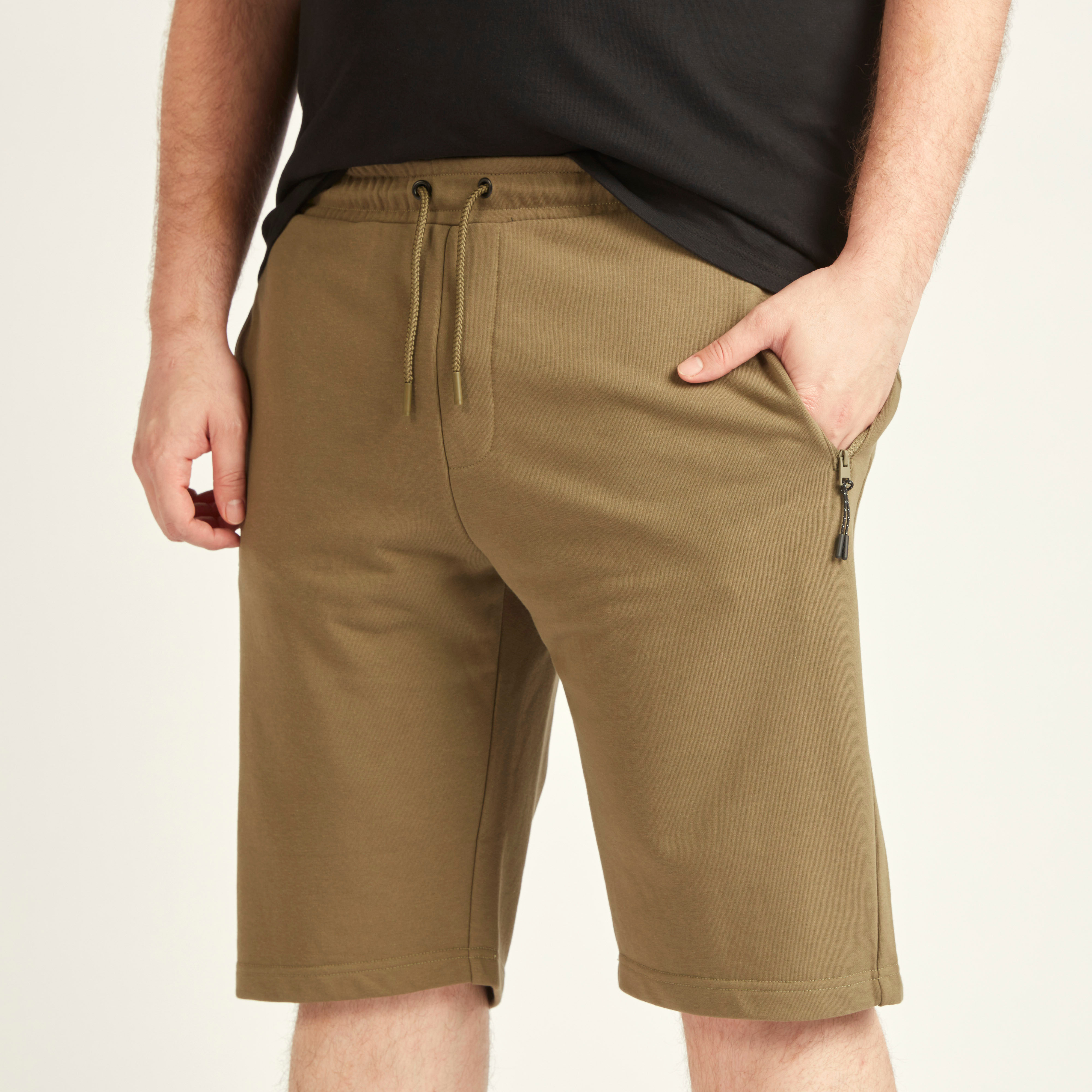 Solid Mid-Rise Shorts with Drawstring Closure and Pockets-men-clothing-bottoms-shorts-image-7