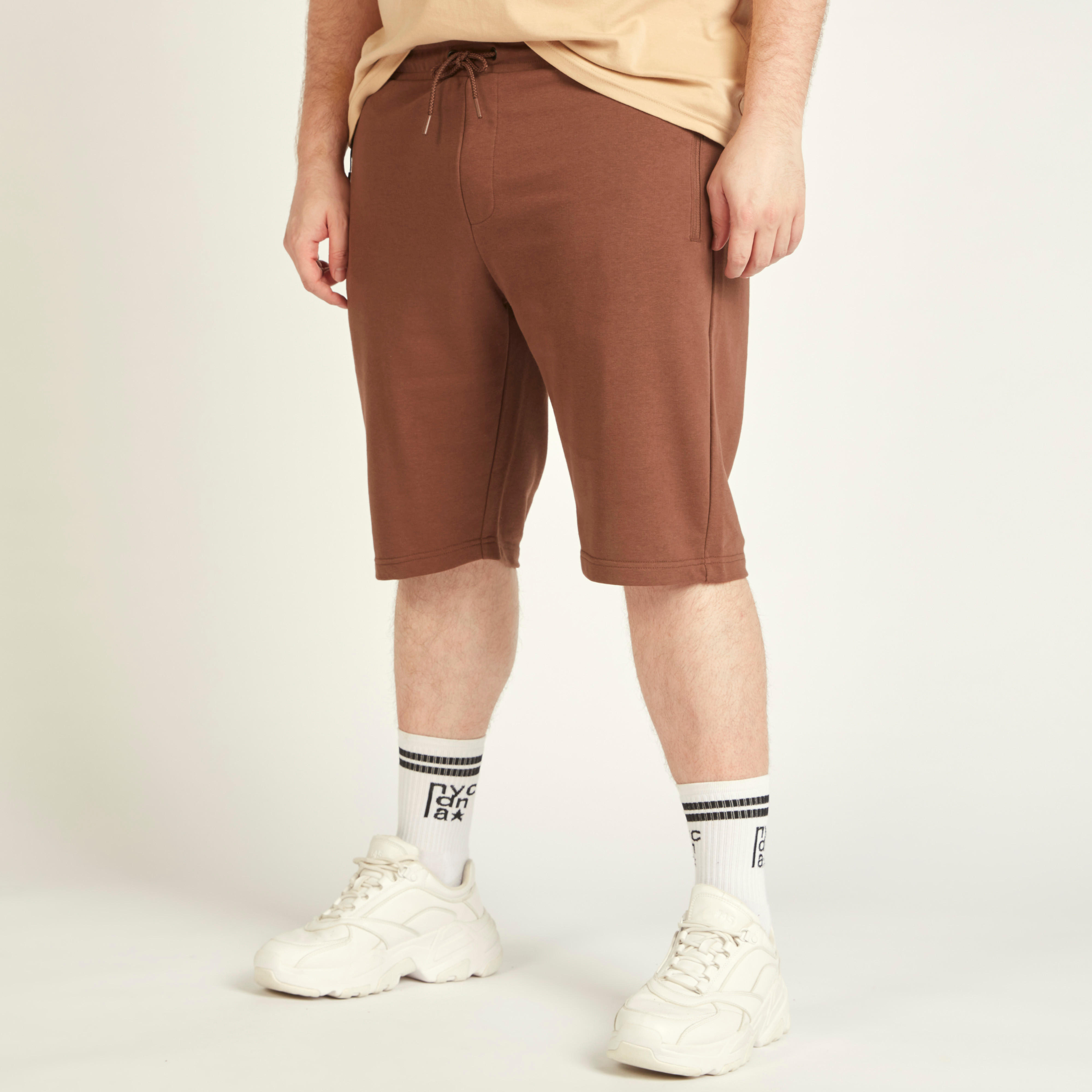 Solid Mid-Rise Shorts with Drawstring Closure and Pockets-men-clothing-bottoms-shorts-image-9